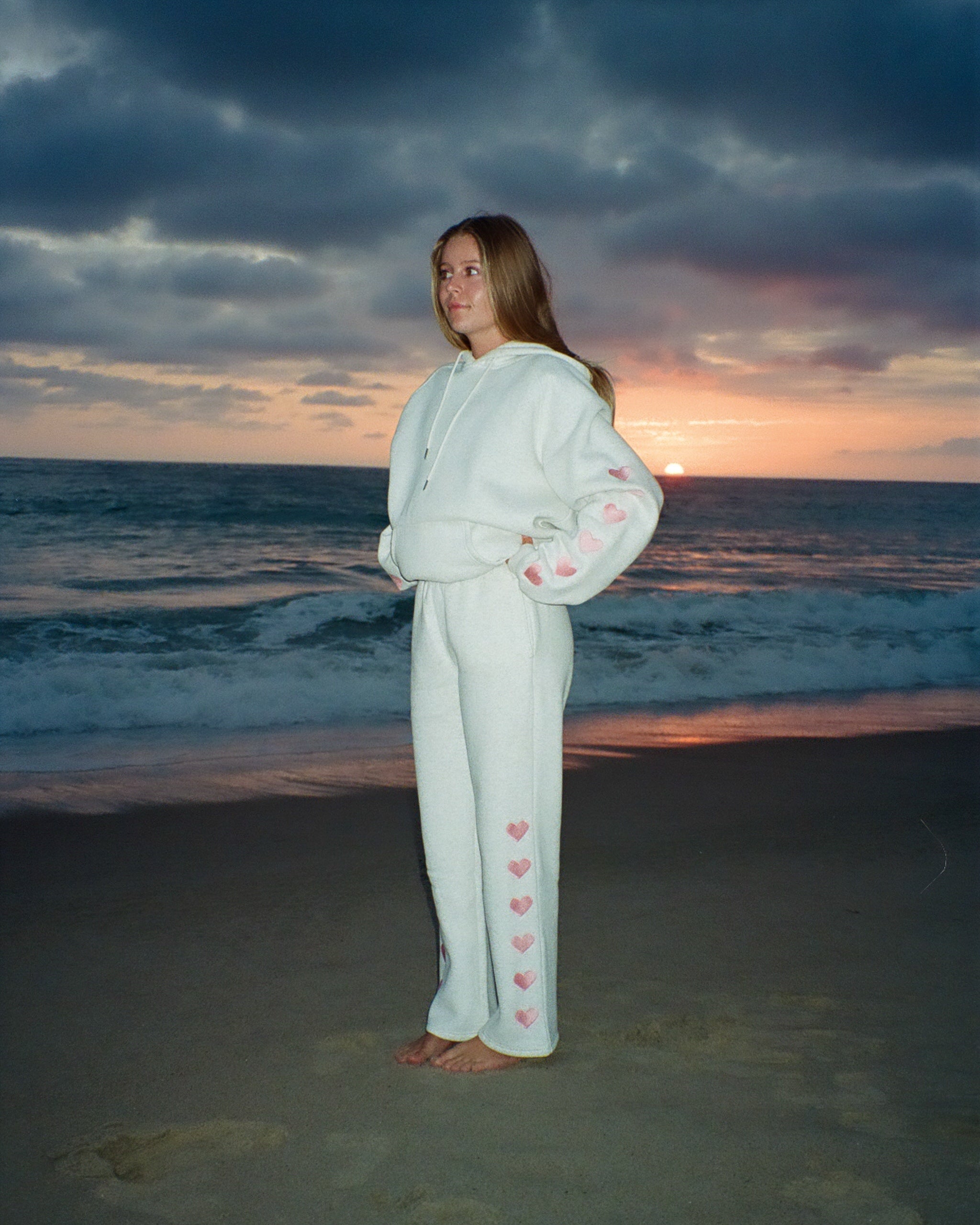 "Heart on My Sleeve" Sweatpants in Heather Gray