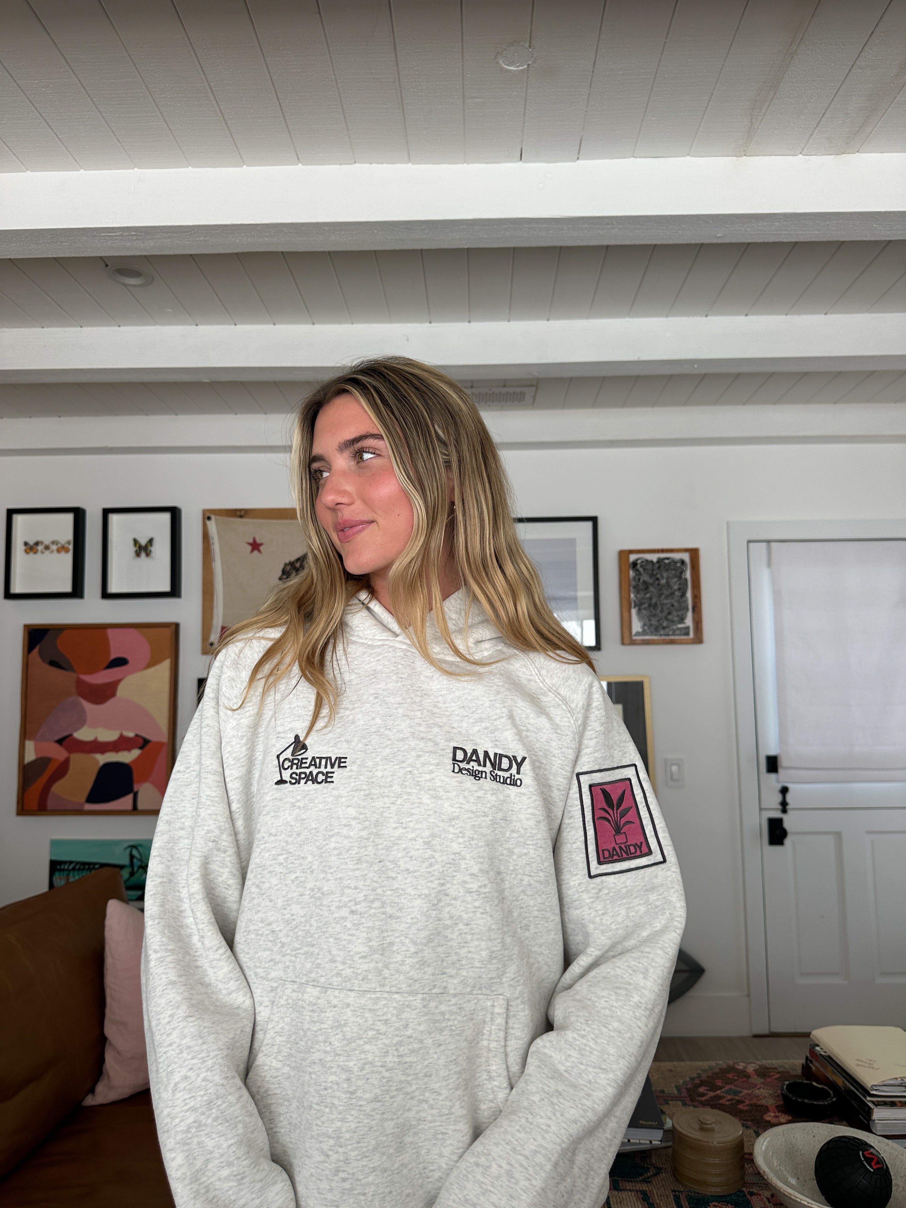 "Creative Space" Limited Hoodie in Heather Gray