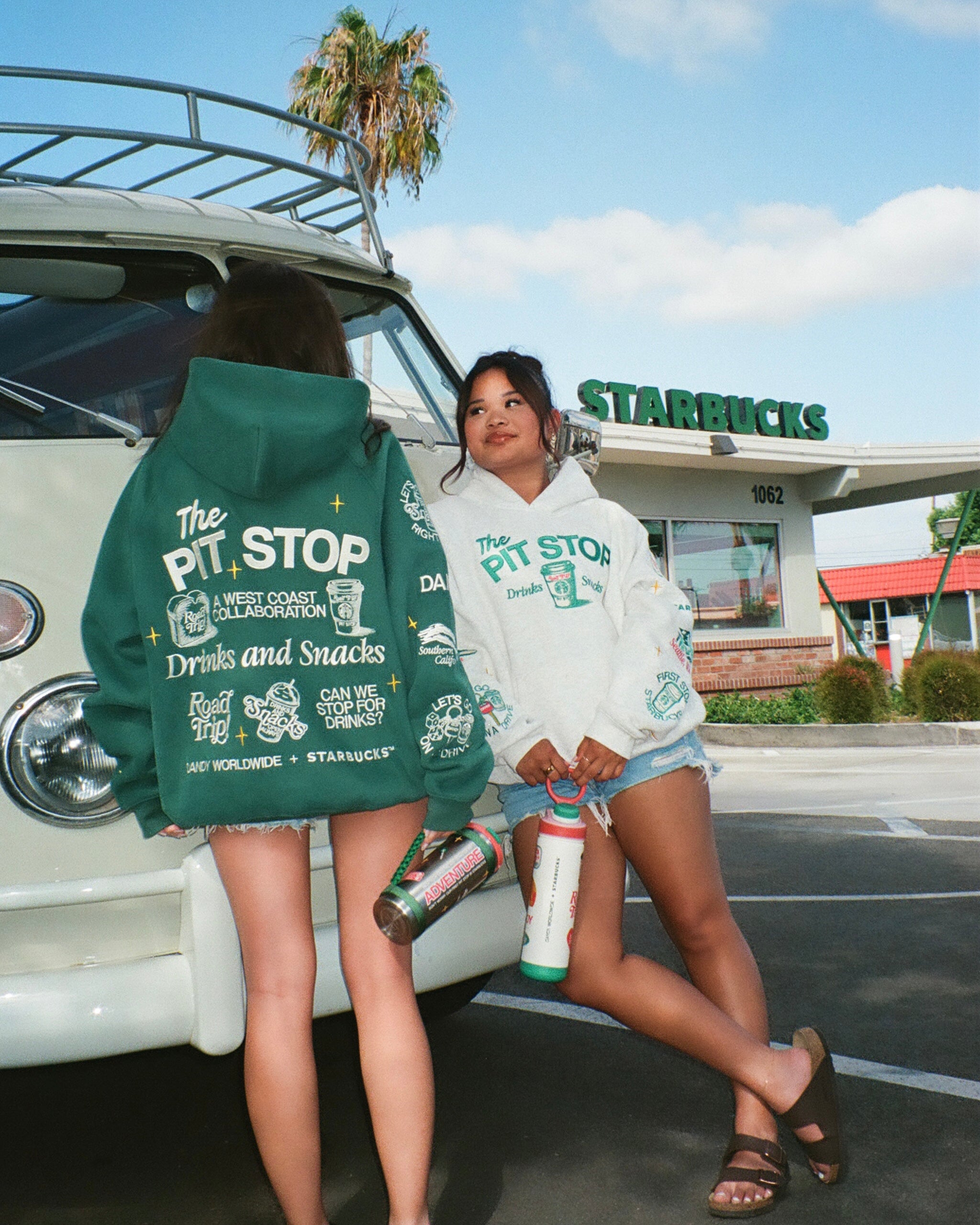 DANDY + STARBUCKS "Pit Stop" Hoodie in Green