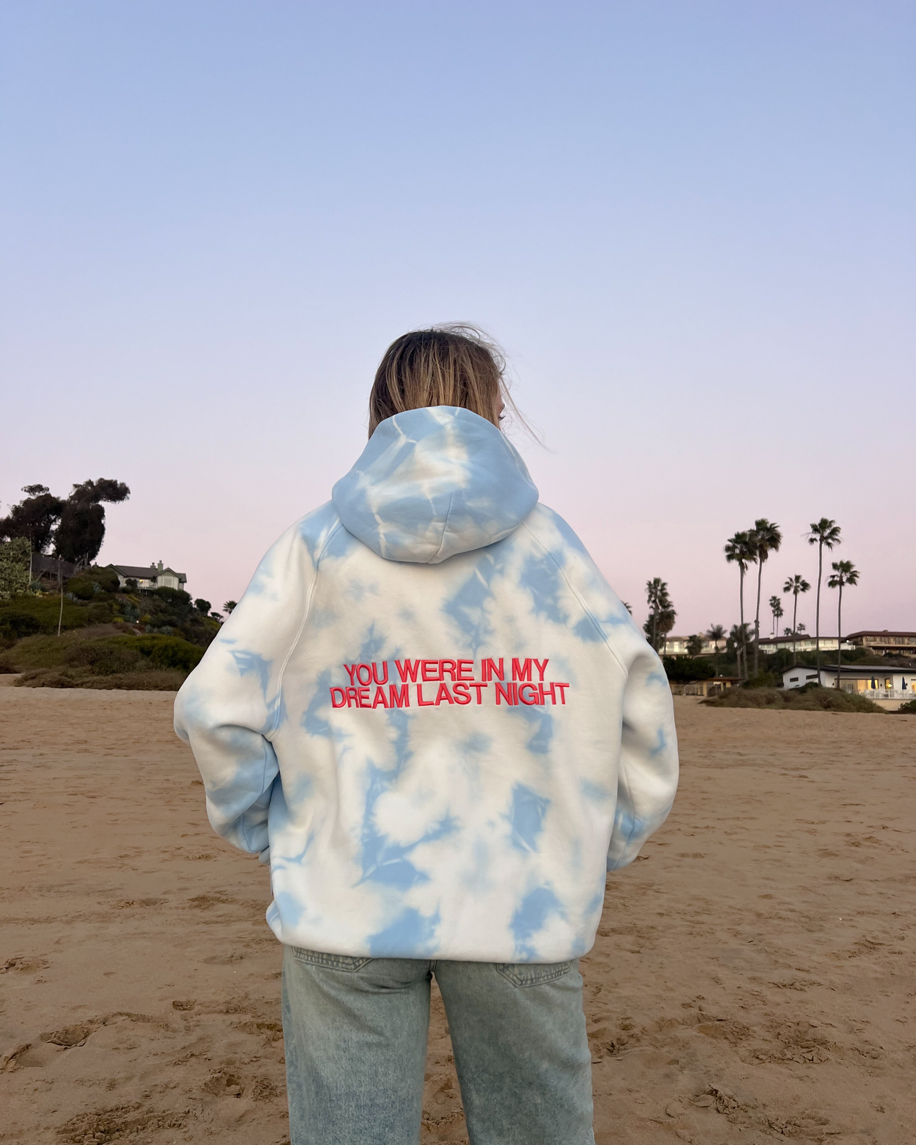 "Dream" Oversized Lux Hoodie in Sky Blue