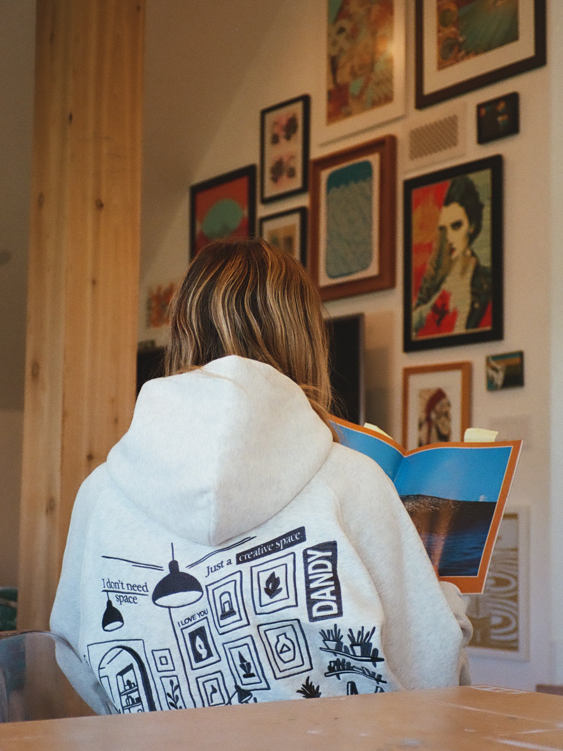 "Creative Space" Limited Hoodie in Heather Gray
