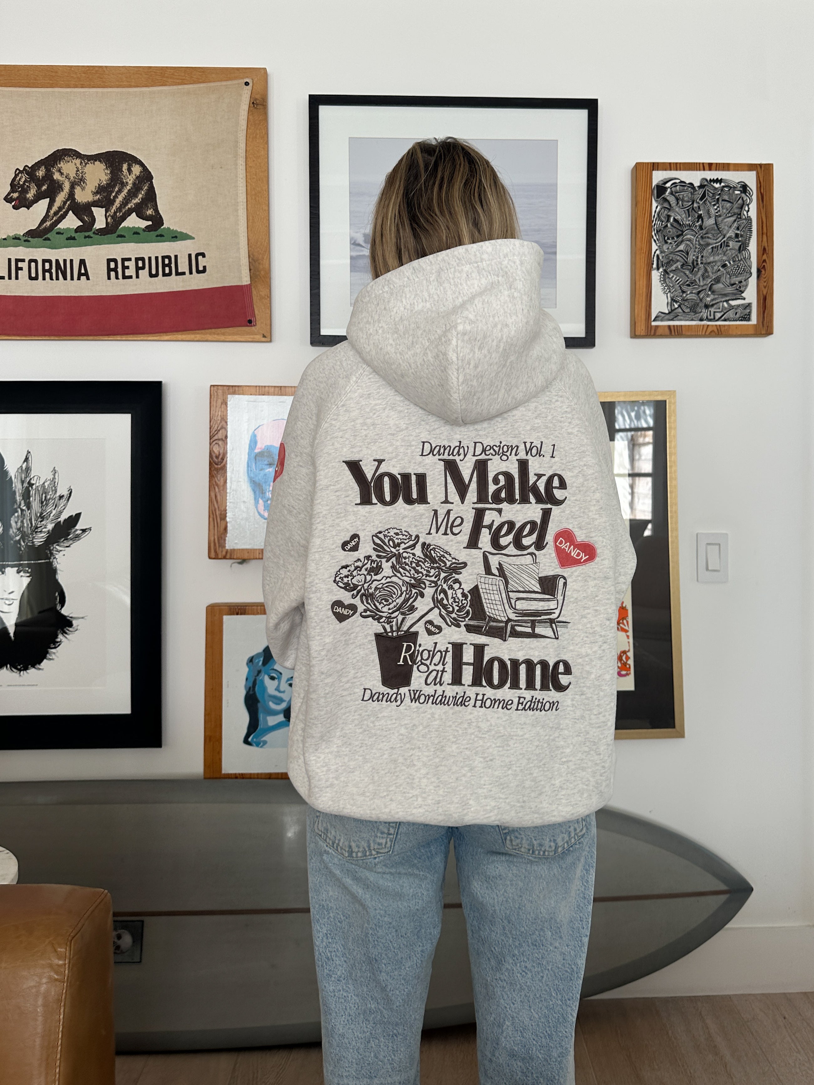 "Home" Limited Hoodie in Heather Gray