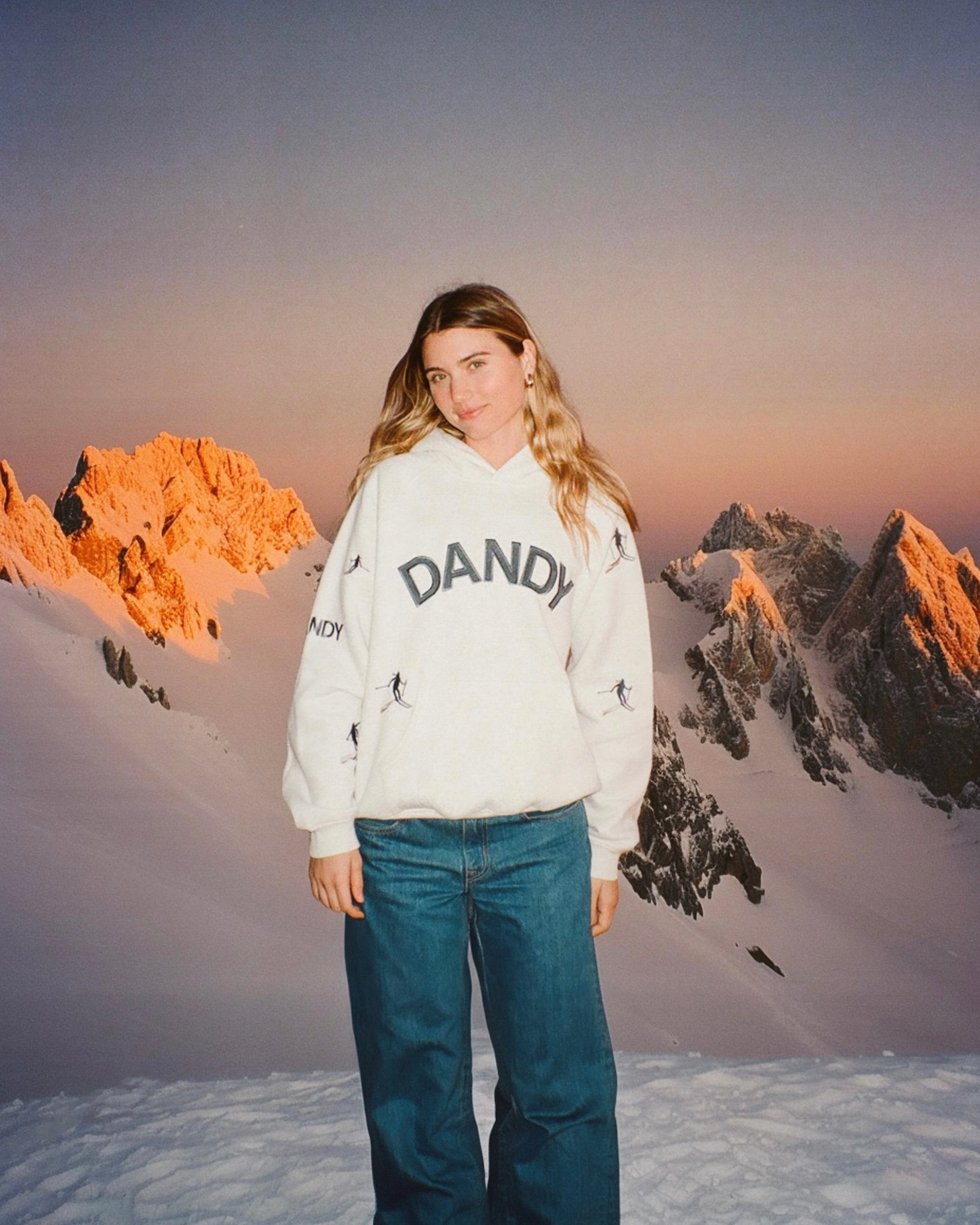 "Snow Day" Oversized Lux Hoodie in Heather Gray