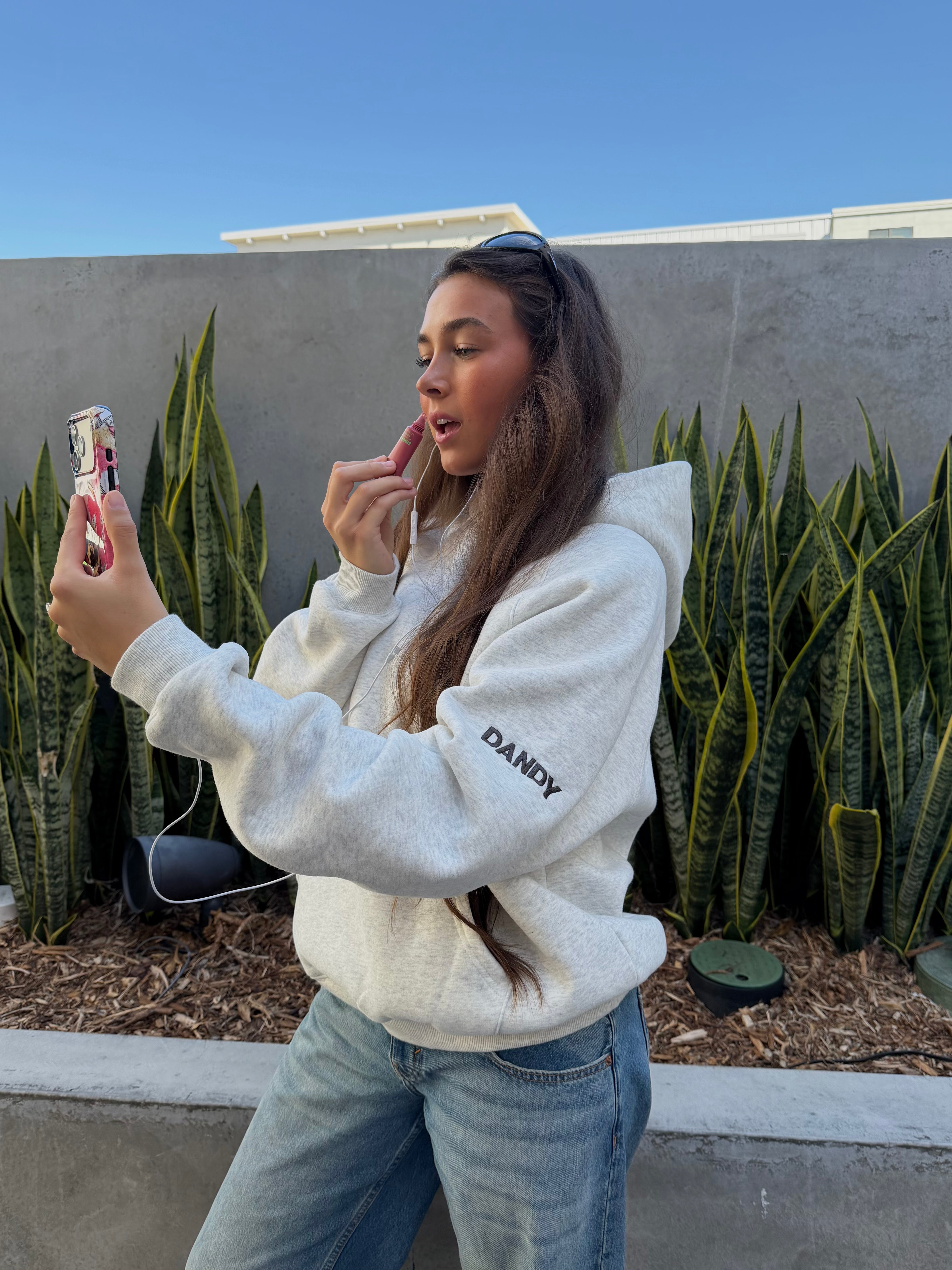 "Basics" Oversized Lux Hoodie in Heather Grey