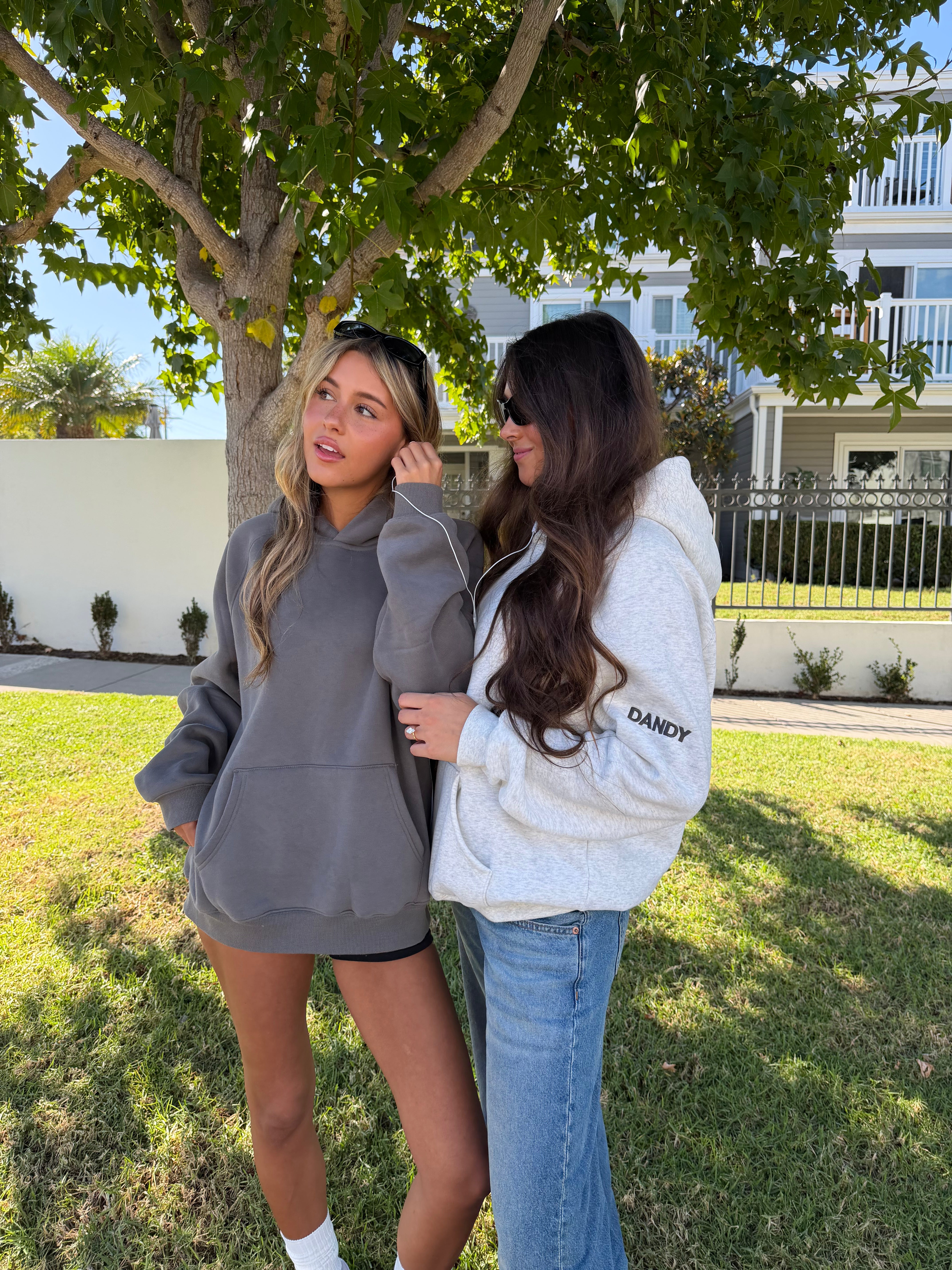 "Basics" Oversized Lux Hoodie in Heather Grey