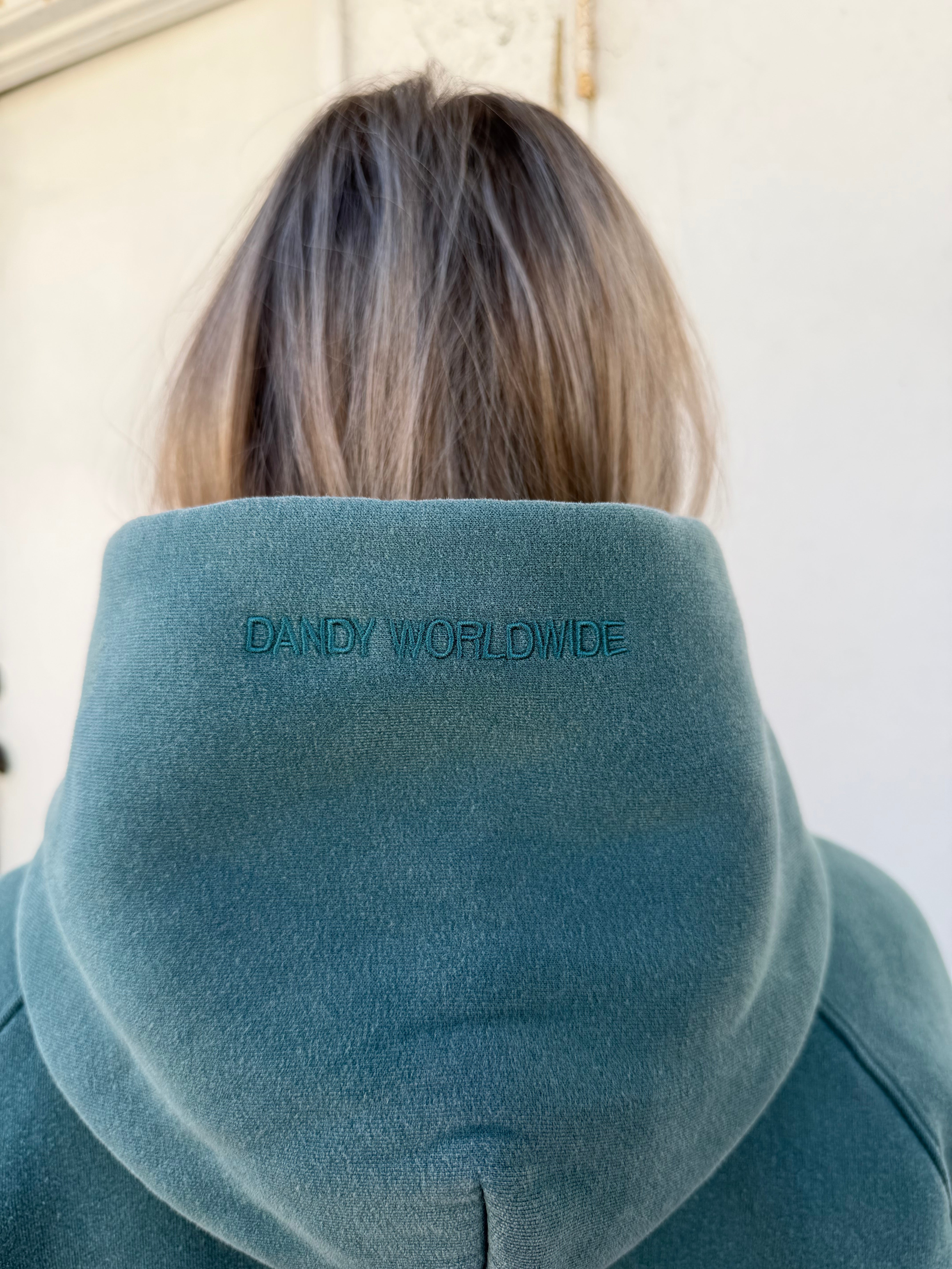 "Basics" Oversized Lux Hoodie in Pine Green