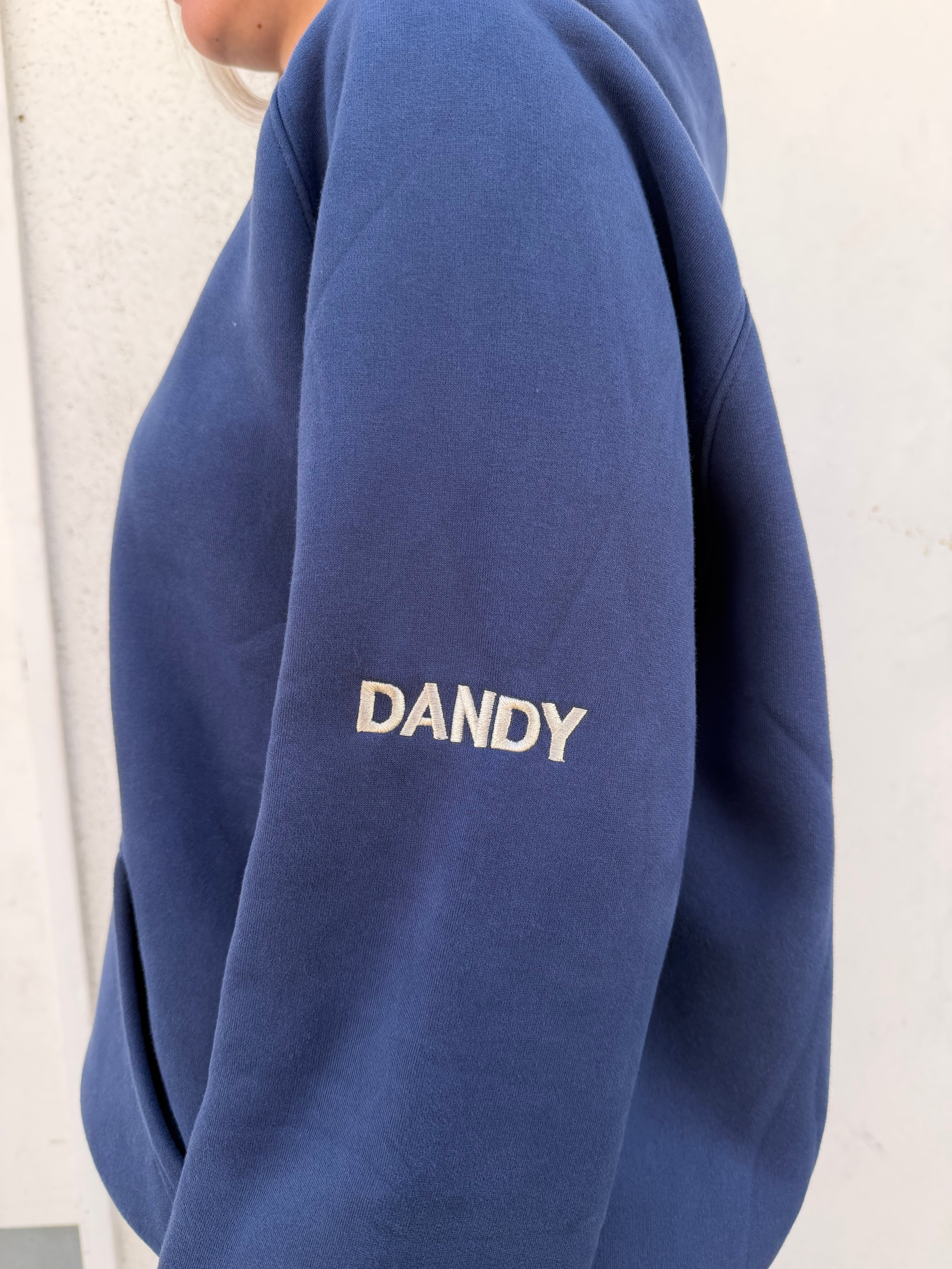 "Basics" Oversized Lux Hoodie in Navy Blue