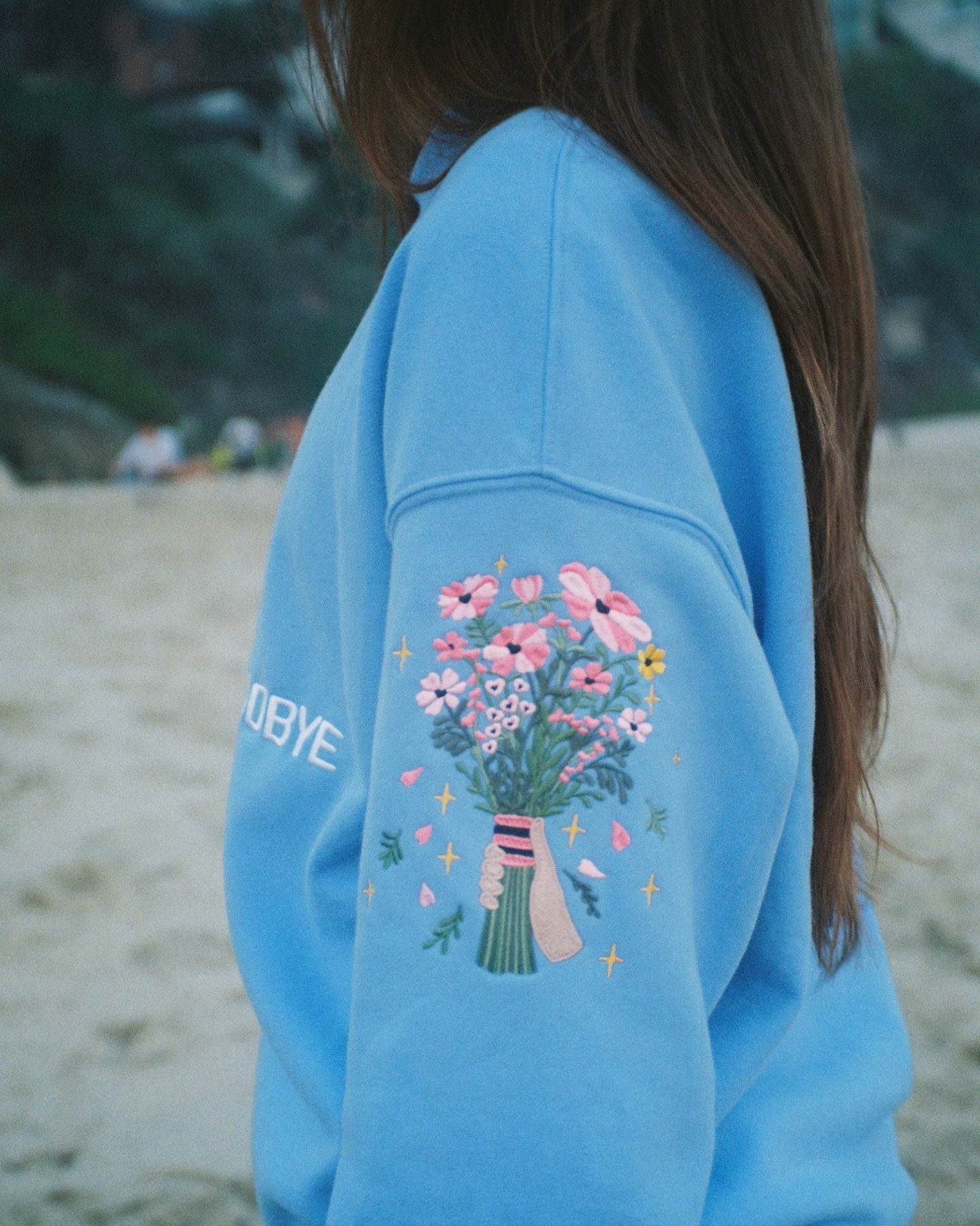 "This Isn't Goodbye" Crew Neck in Blue