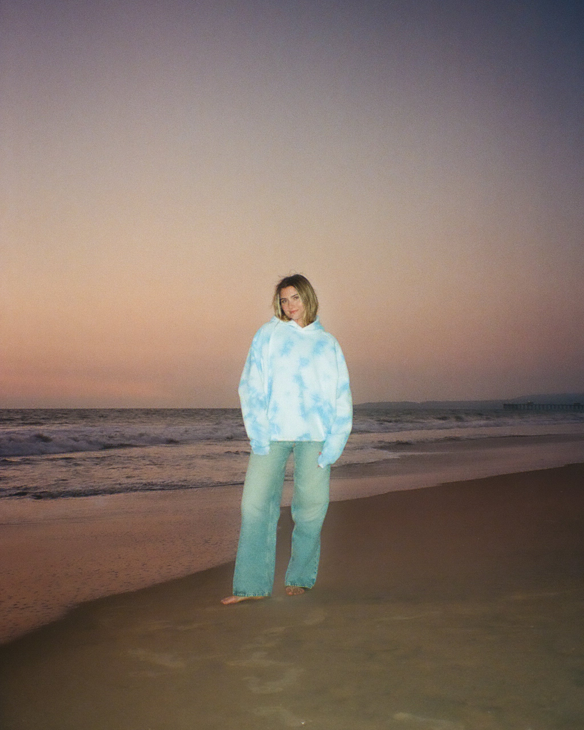 "Dream" Oversized Lux Hoodie in Sky Blue