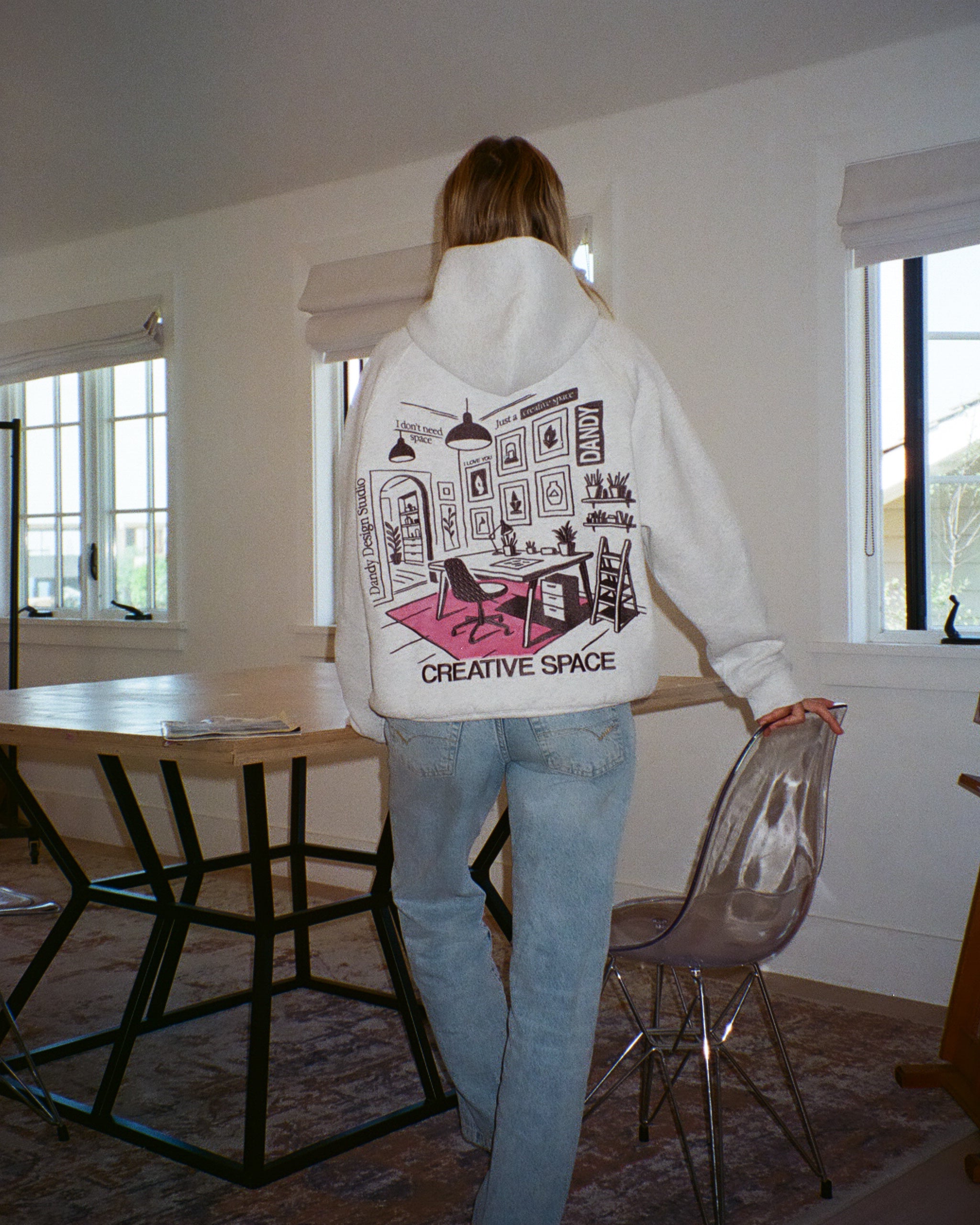 "Creative Space" Limited Hoodie in Heather Gray