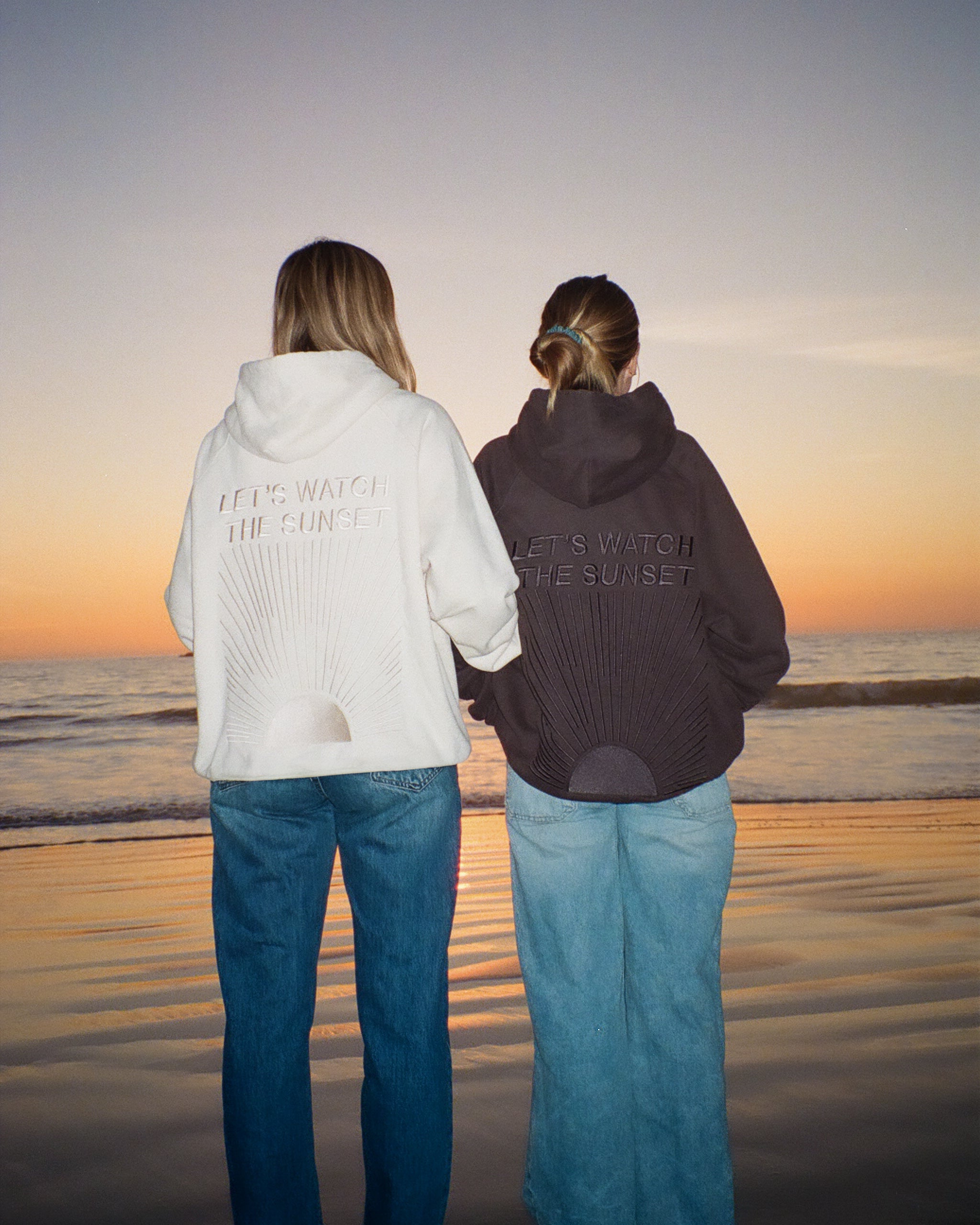 "Yin+Yang" Let's Watch the Sunset Oversized Lux Hoodie