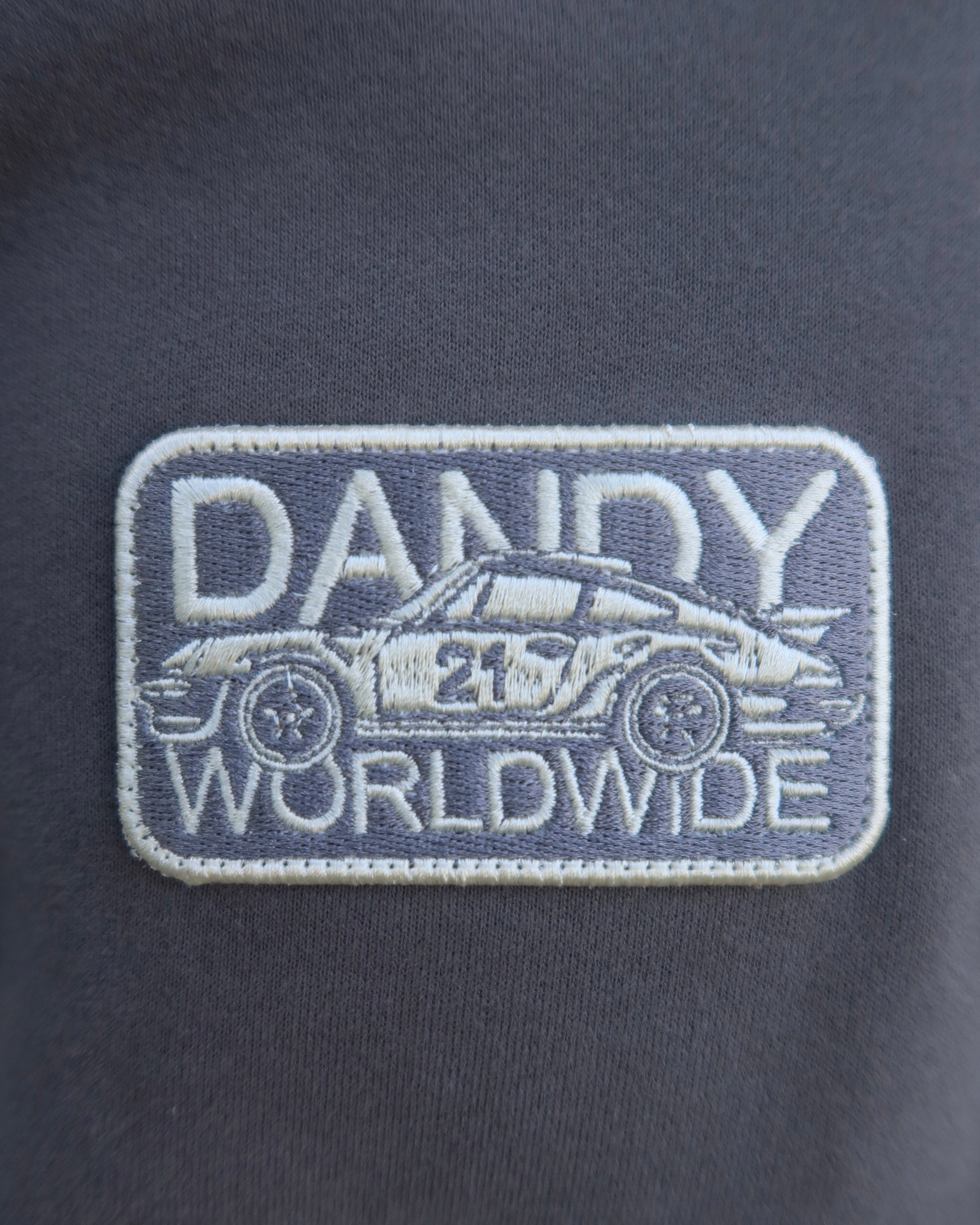 "Racing Heart" Oversized Lux Hoodie in Dark Gray