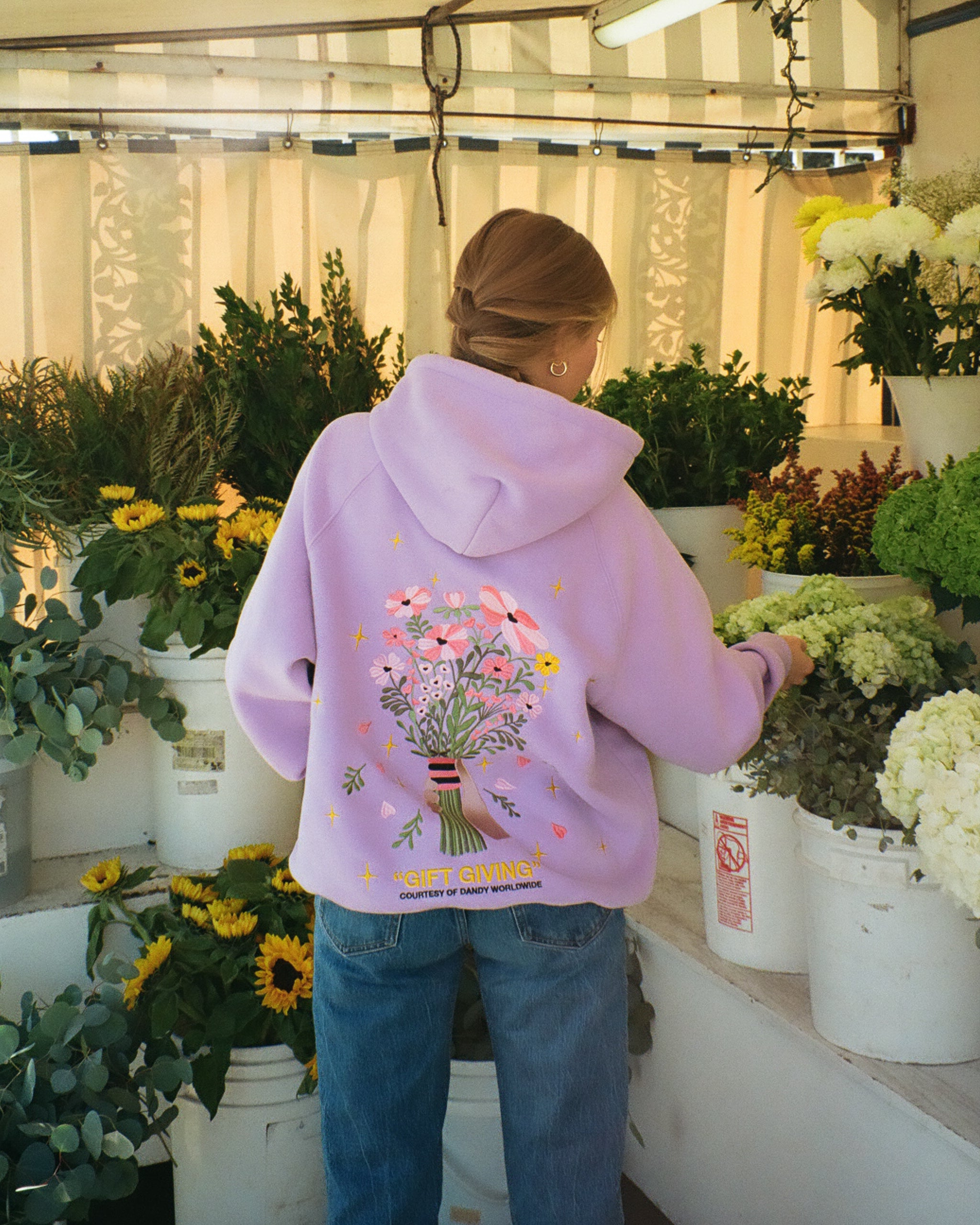 "Gift Giving" Oversized Lux Hoodie in Lavender