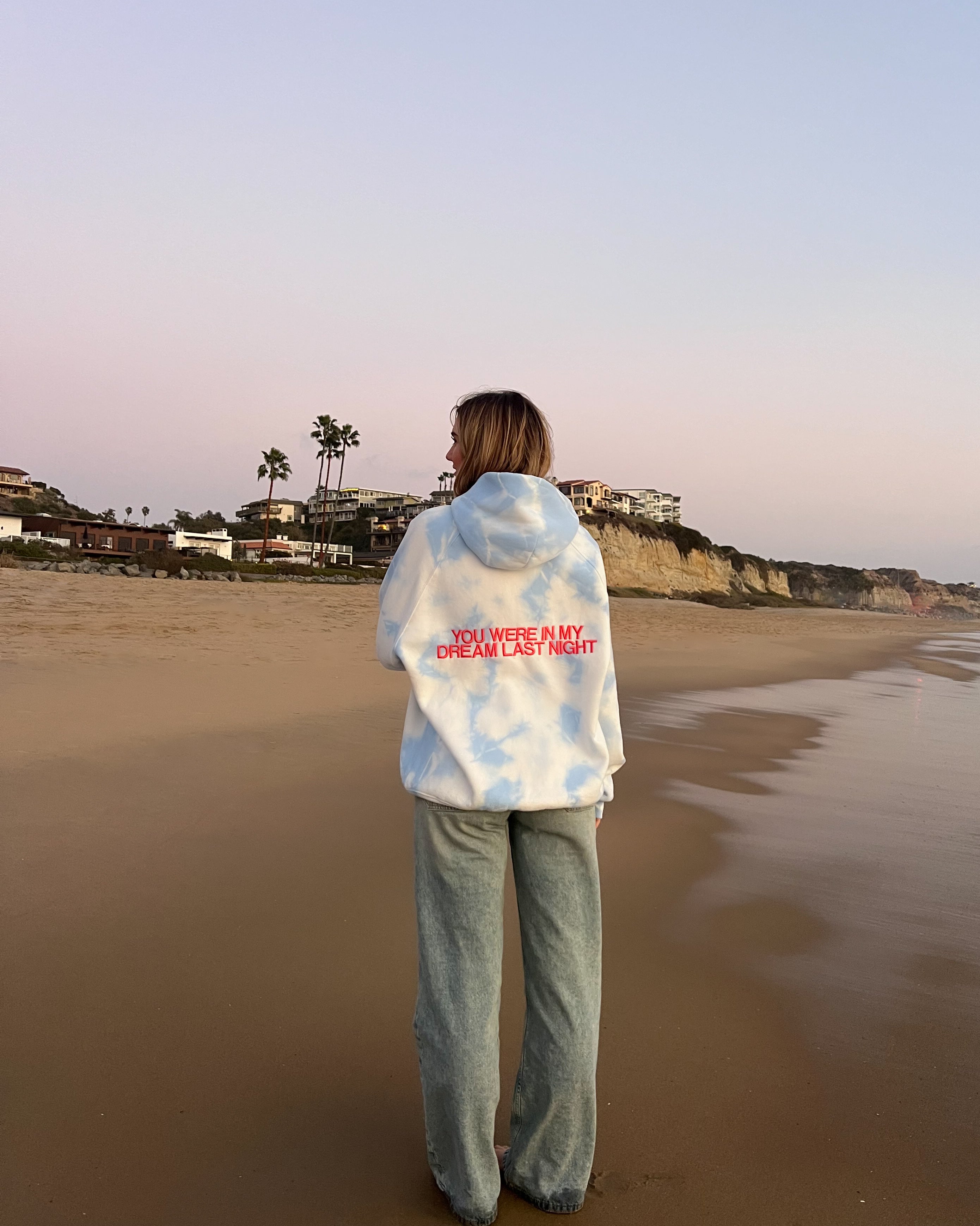 "Dream" Oversized Lux Hoodie in Sky Blue