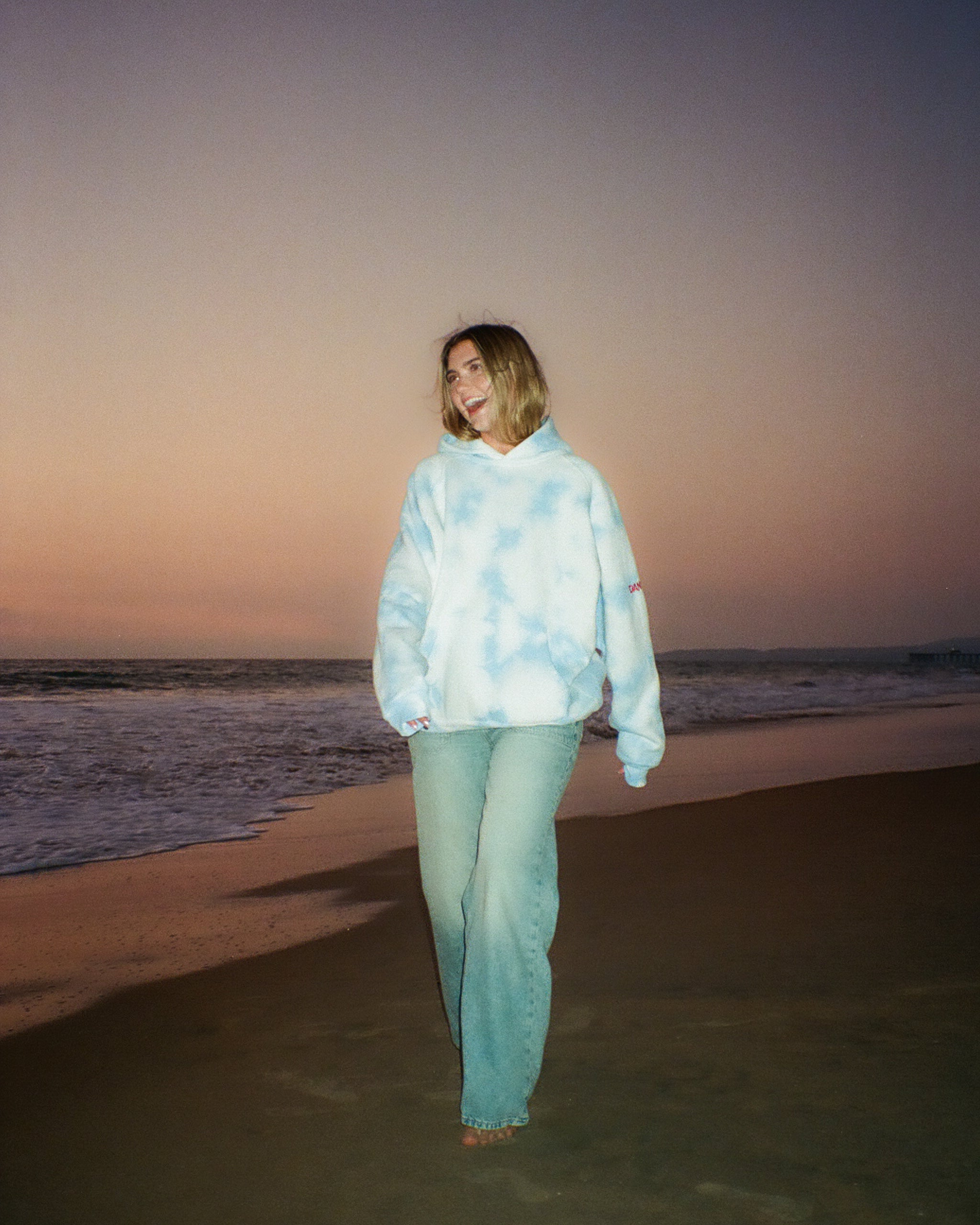 "Dream" Oversized Lux Hoodie in Sky Blue