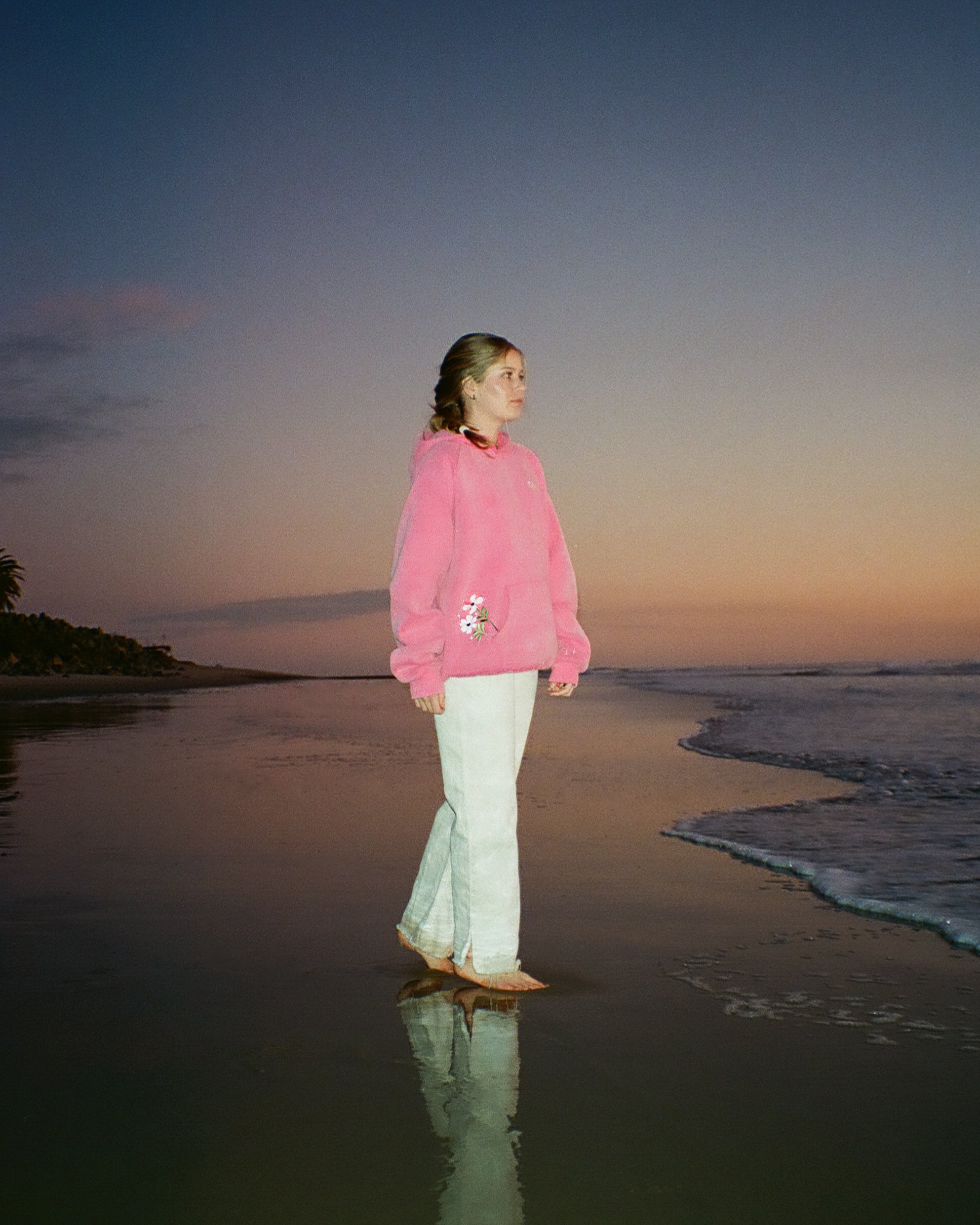 "Gift Giving" Oversized Lux Hoodie in Vintage Washed Pink