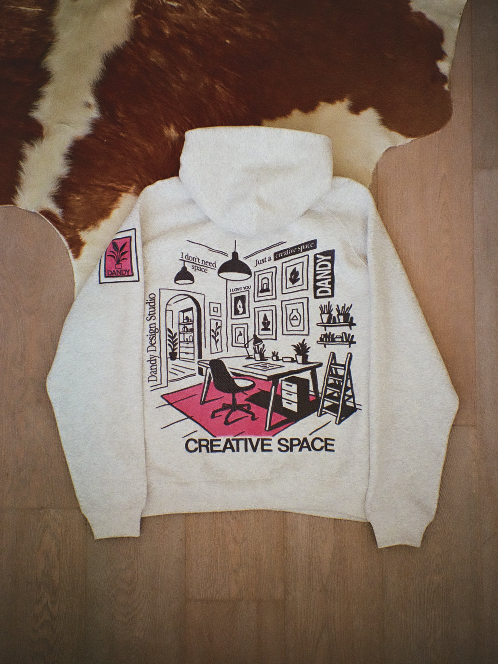 "Creative Space" Limited Hoodie in Heather Gray