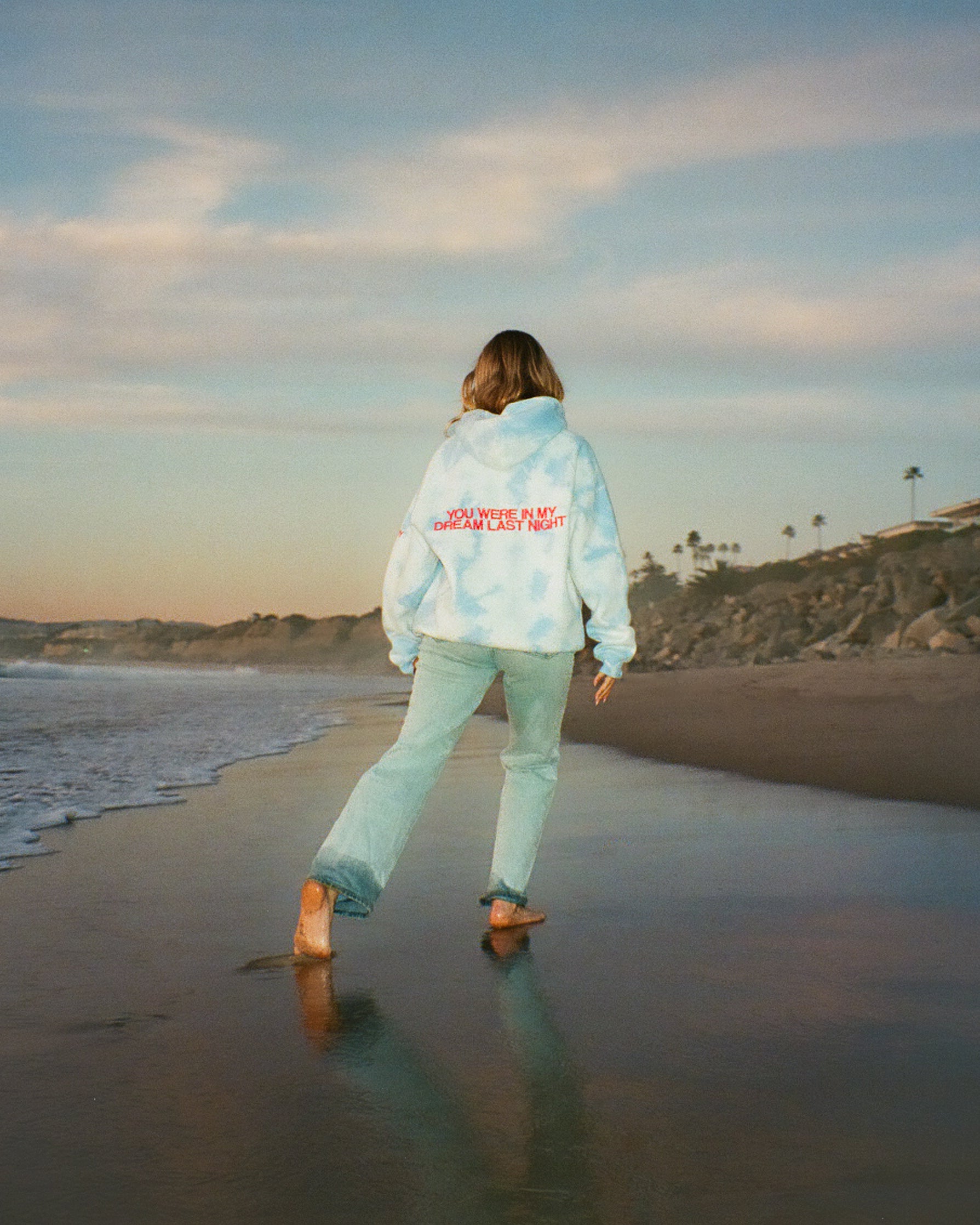 "Dream" Oversized Lux Hoodie in Sky Blue