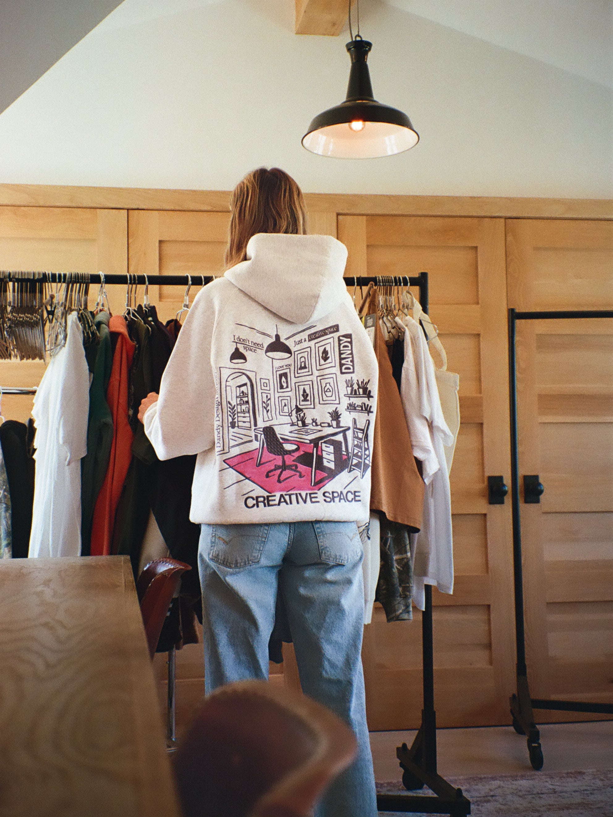 "Creative Space" Limited Hoodie in Heather Gray
