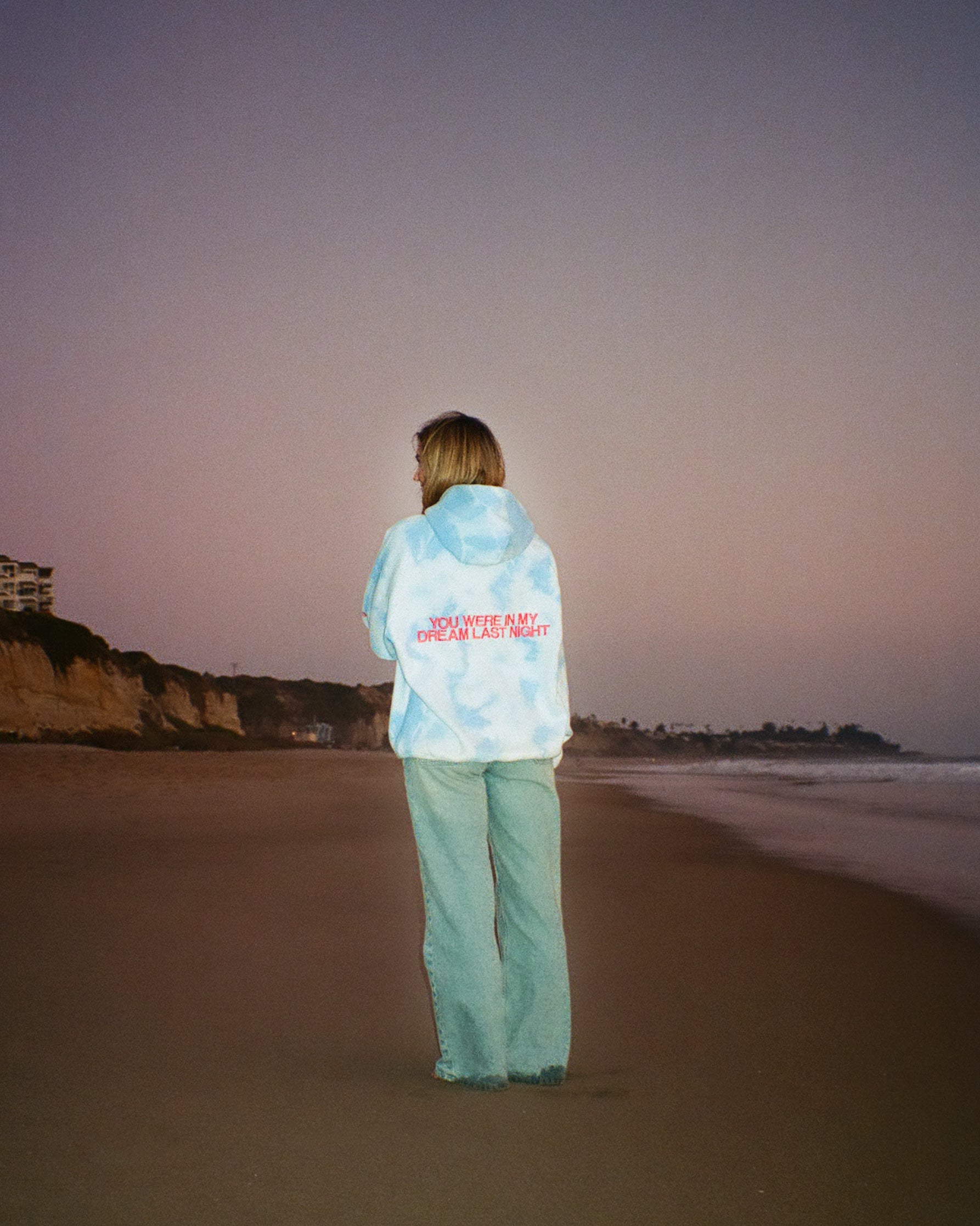 "Dream" Oversized Lux Hoodie in Sky Blue