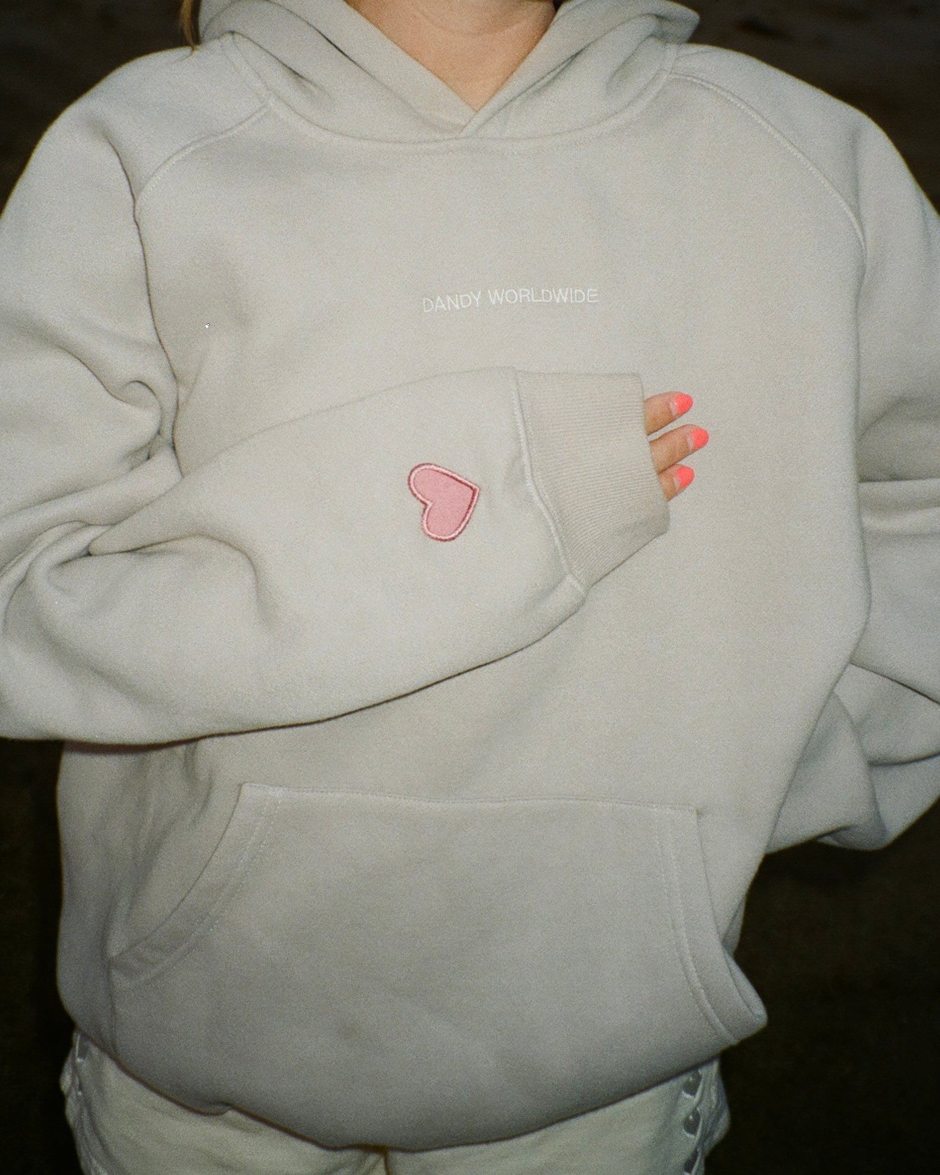 "Let's Go on a Drive" Oversized Lux Hoodie in Light Gray