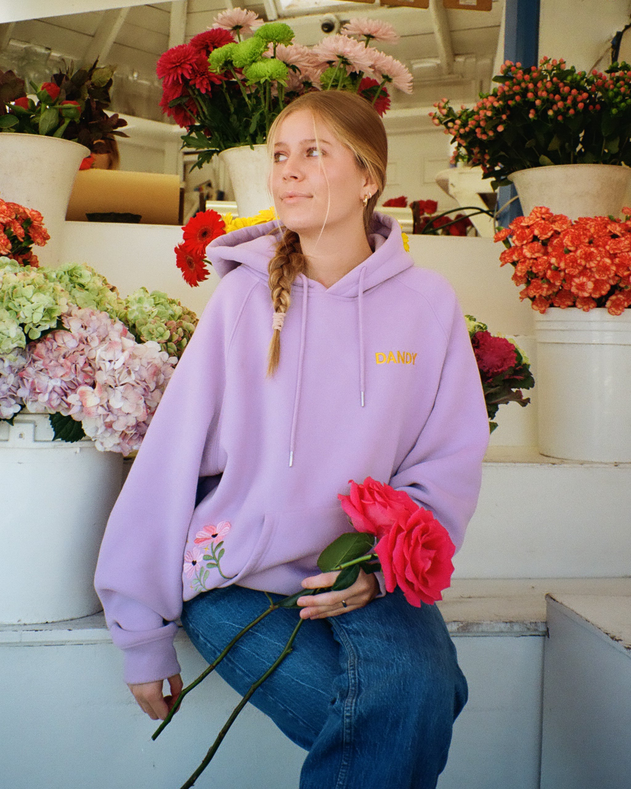 "Gift Giving" Oversized Lux Hoodie in Lavender