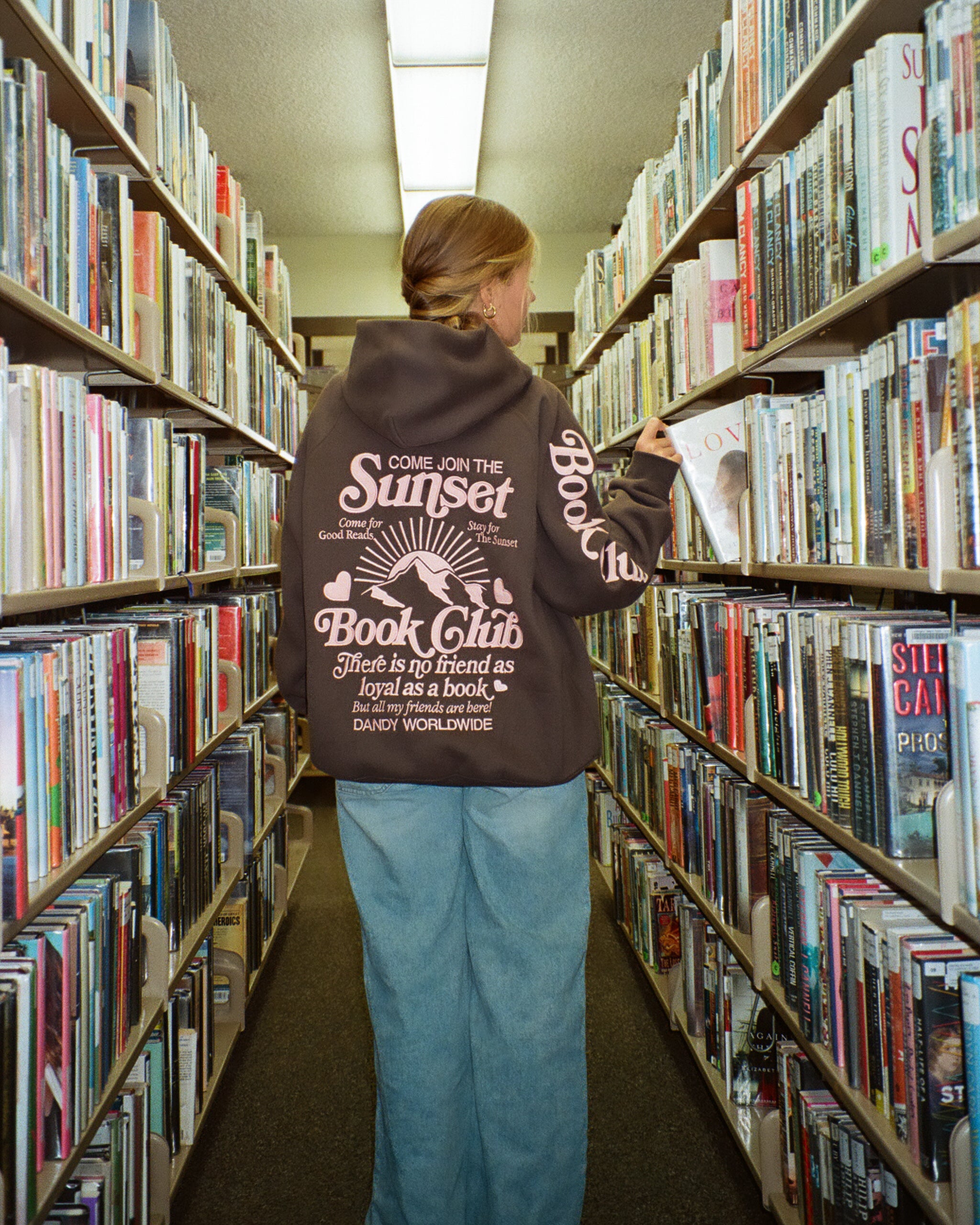 "Book Club" Oversized Lux Hoodie in Charcoal Gray