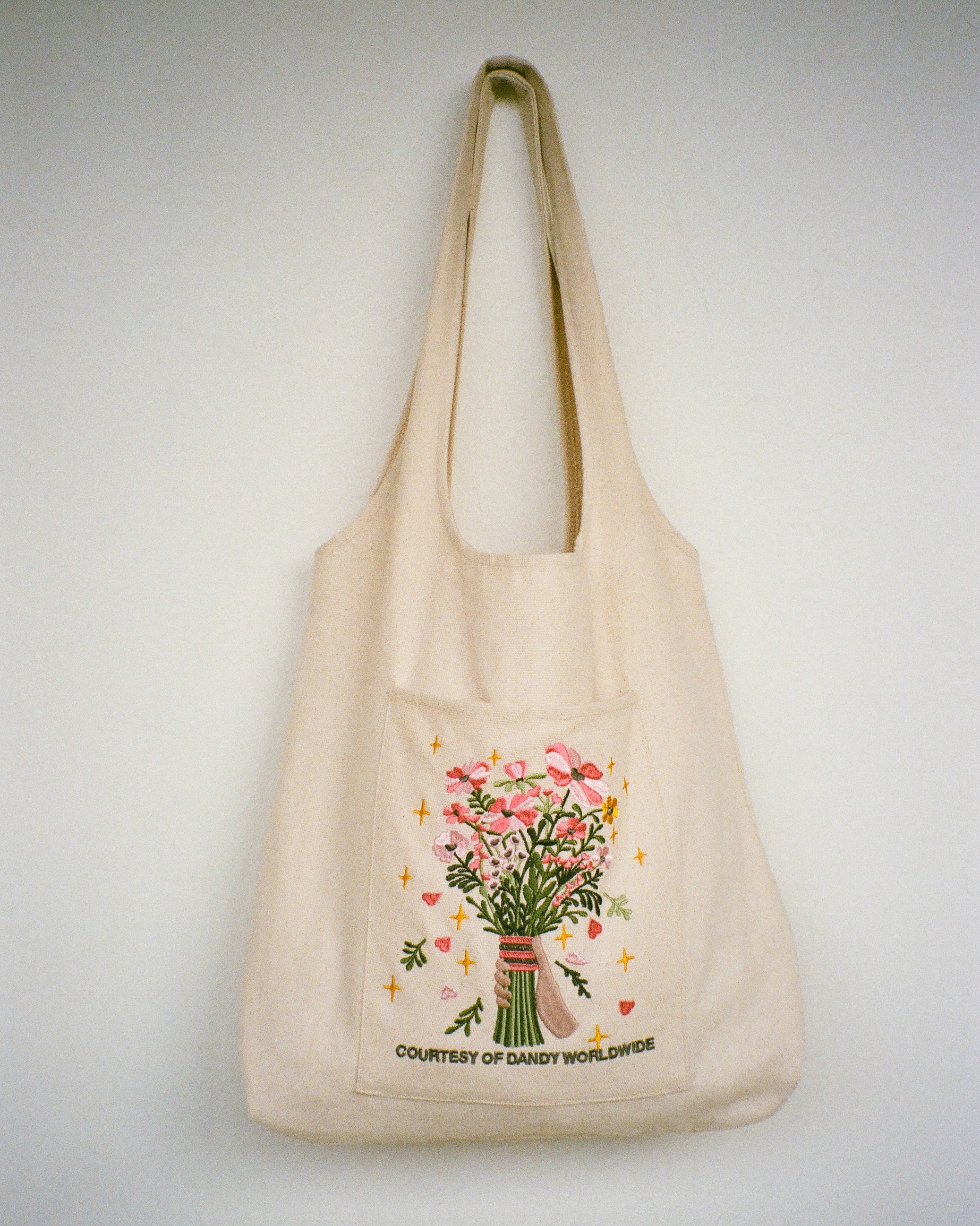 "Gift Giving" Embroidered Tote Bag