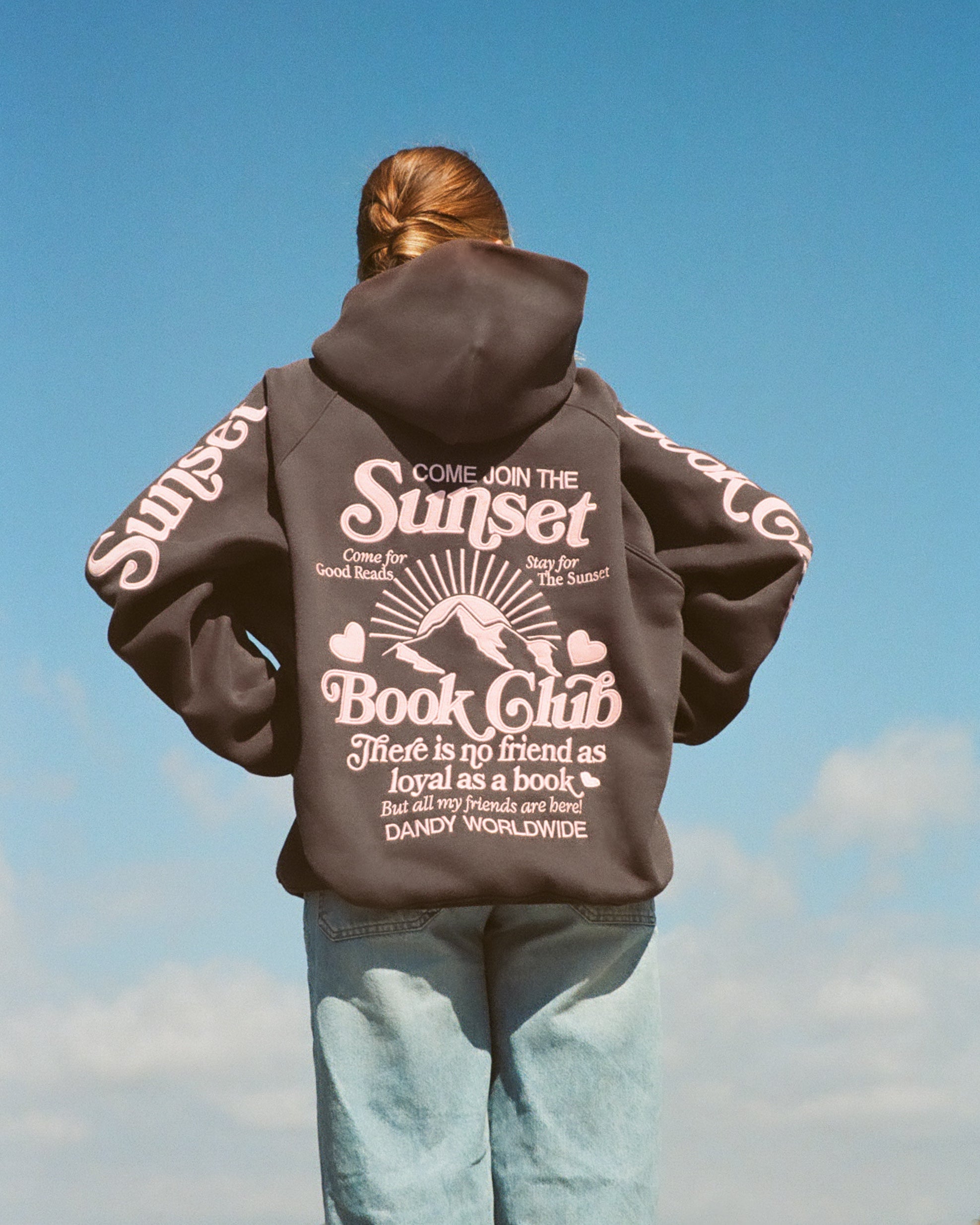 "Book Club" Oversized Lux Hoodie in Charcoal Gray