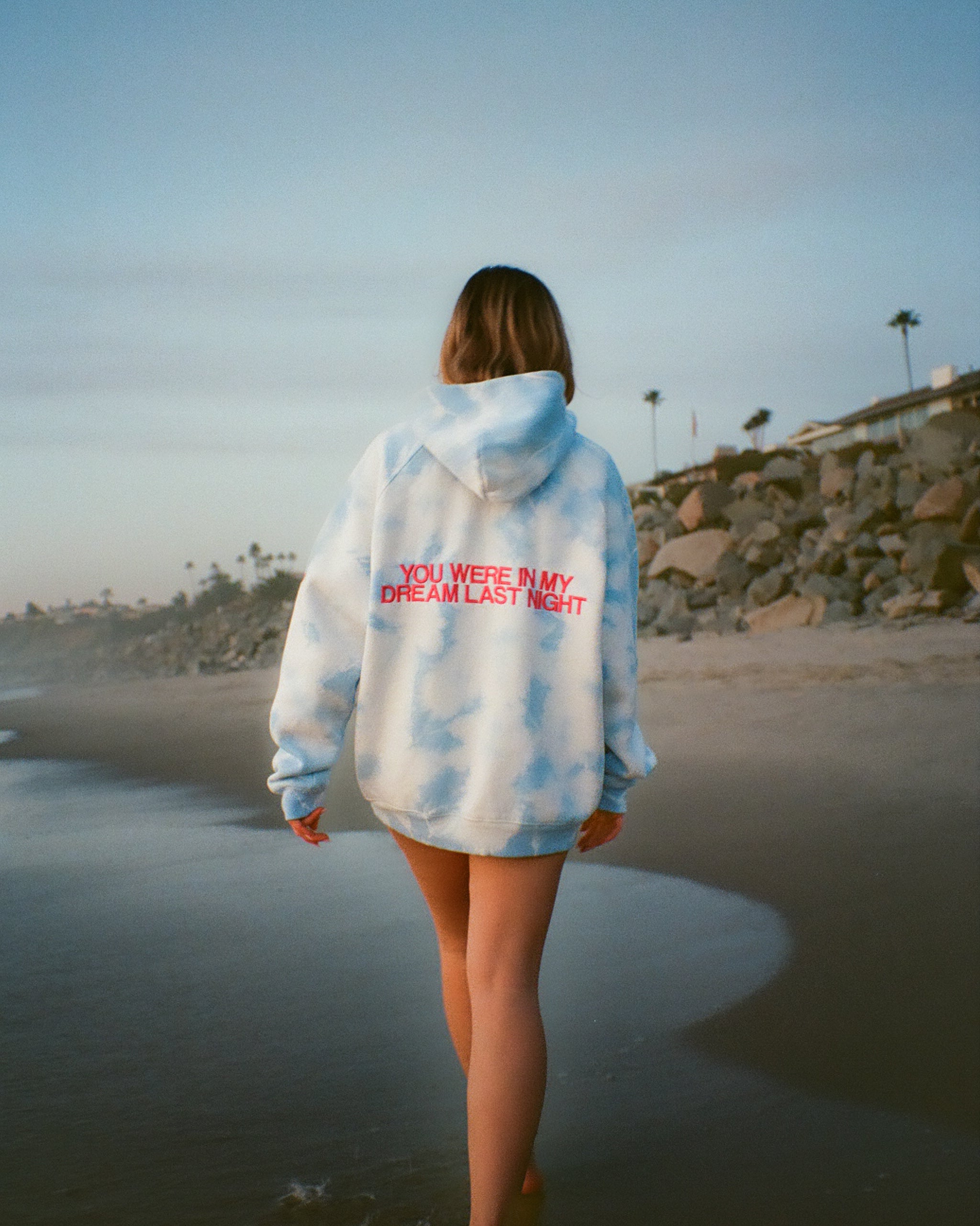 "Dream" Oversized Lux Hoodie in Sky Blue