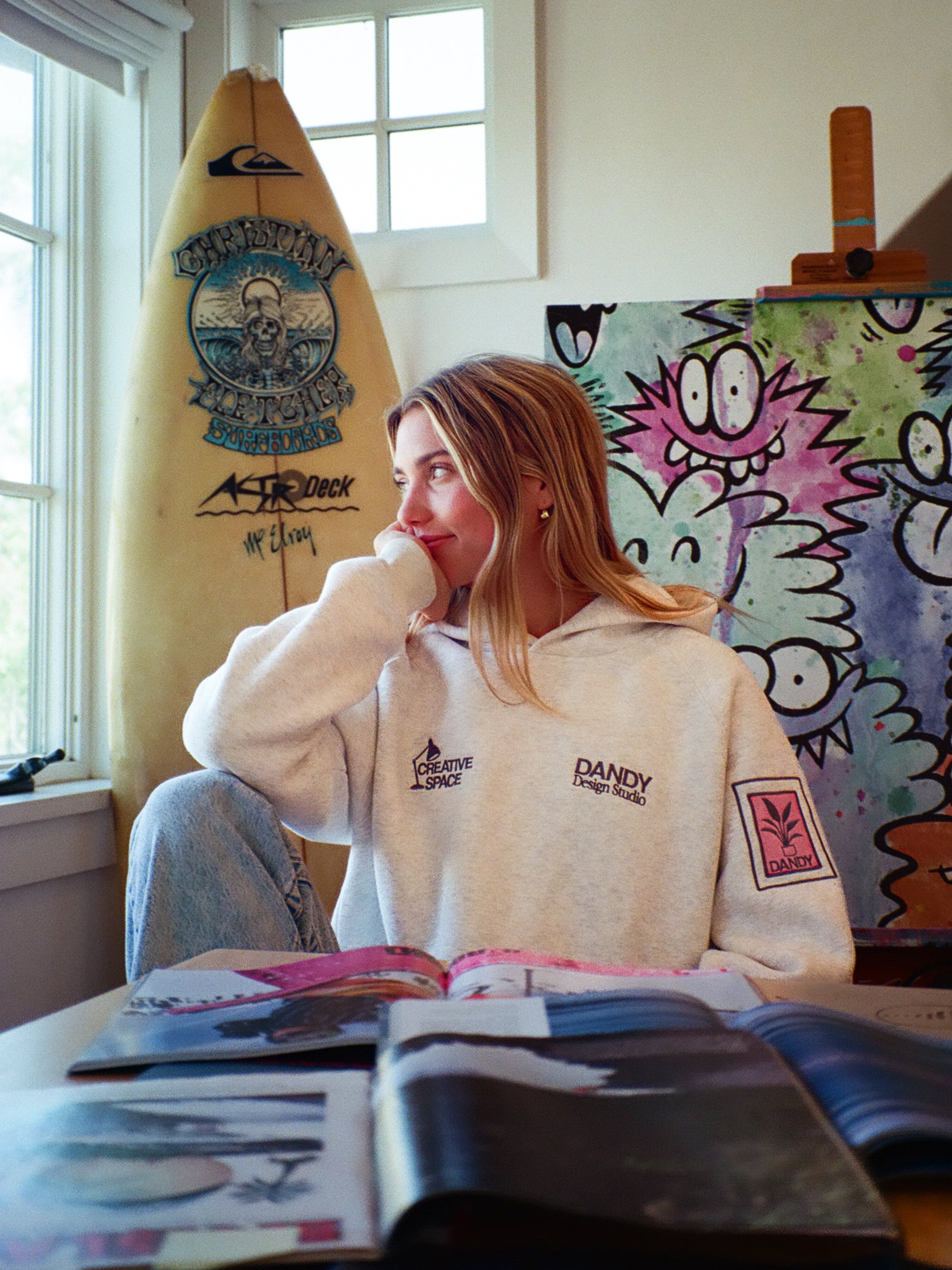 "Creative Space" Limited Hoodie in Heather Gray