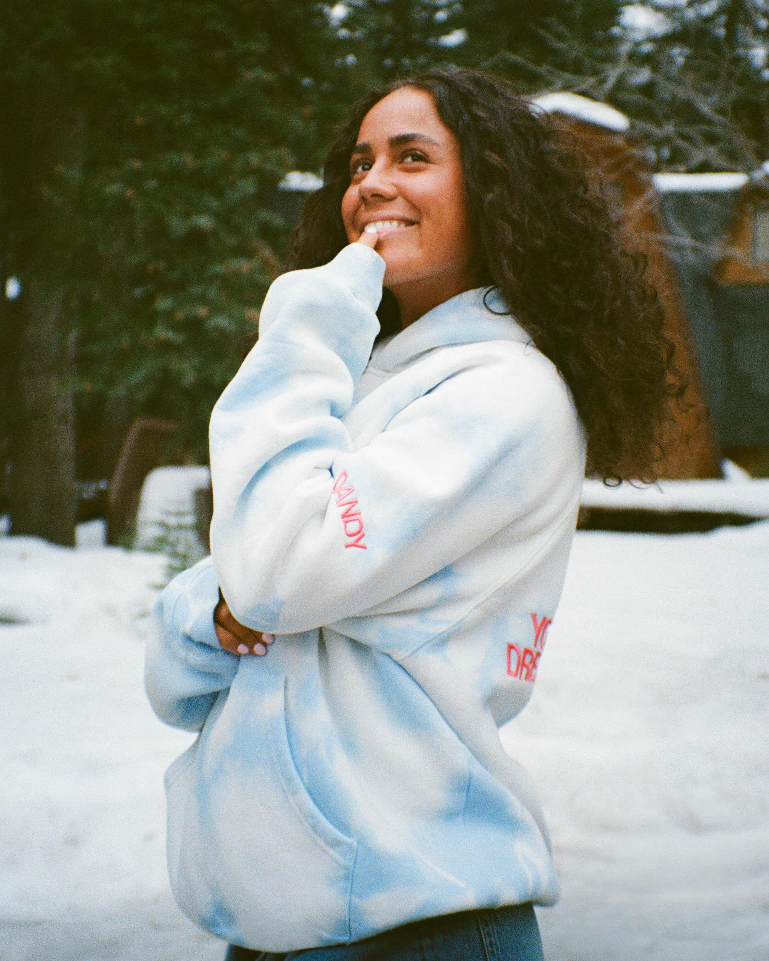 "Dream" Oversized Lux Hoodie in Sky Blue