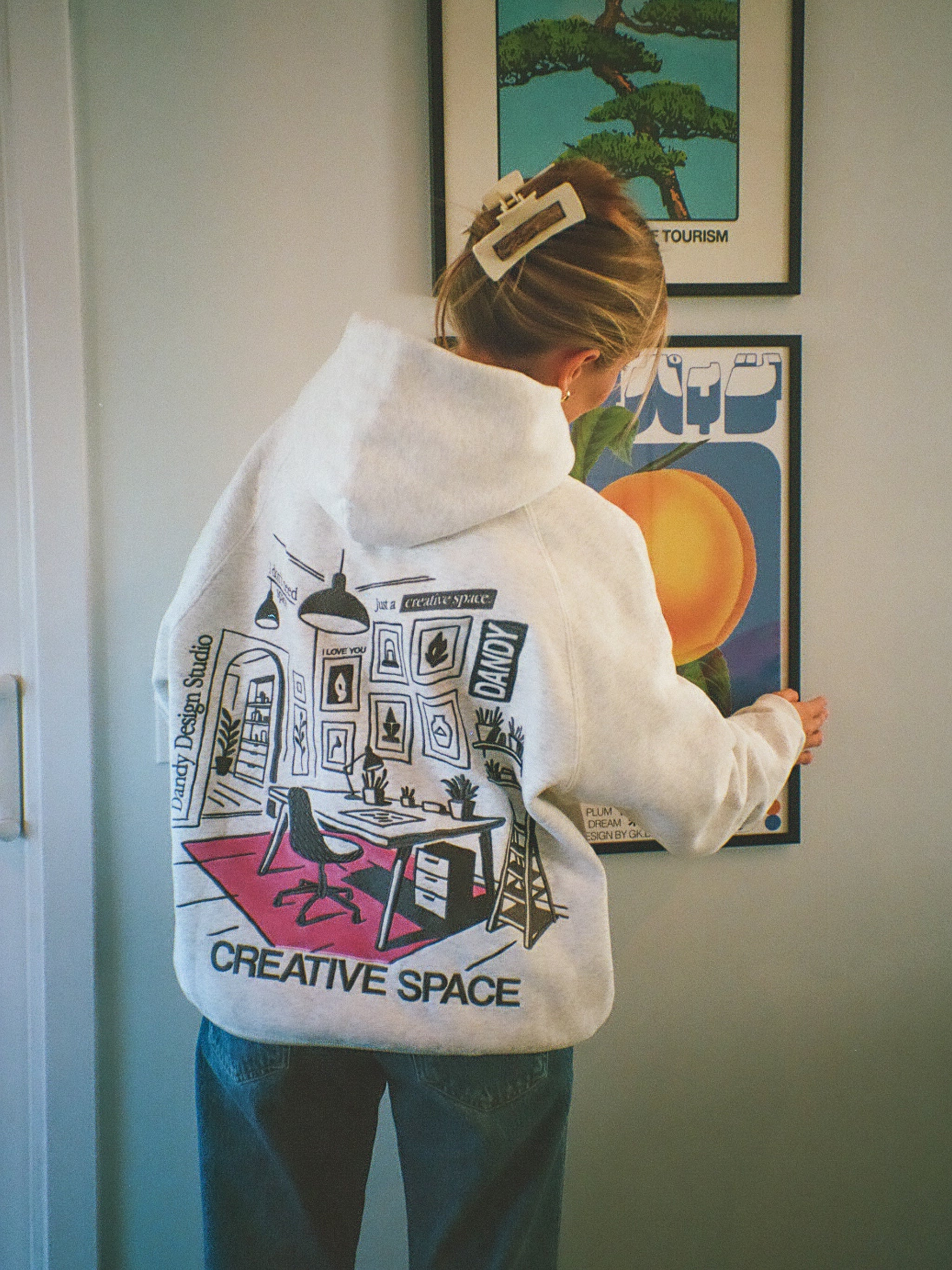 "Creative Space" Limited Hoodie in Heather Gray