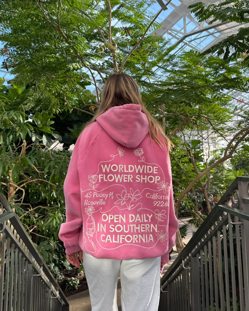 Fleur Indigine Rouge Hoodie for Women (USA Size)