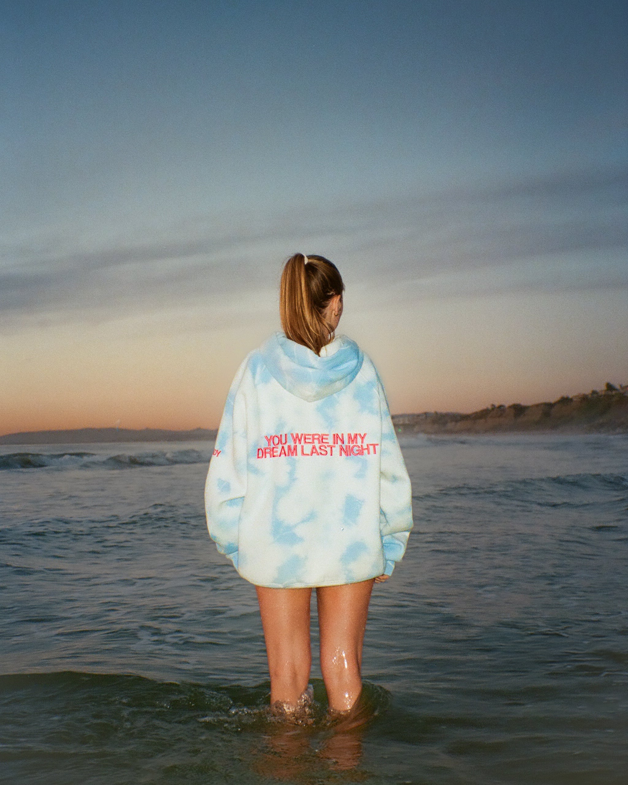 "Dream" Oversized Lux Hoodie in Sky Blue