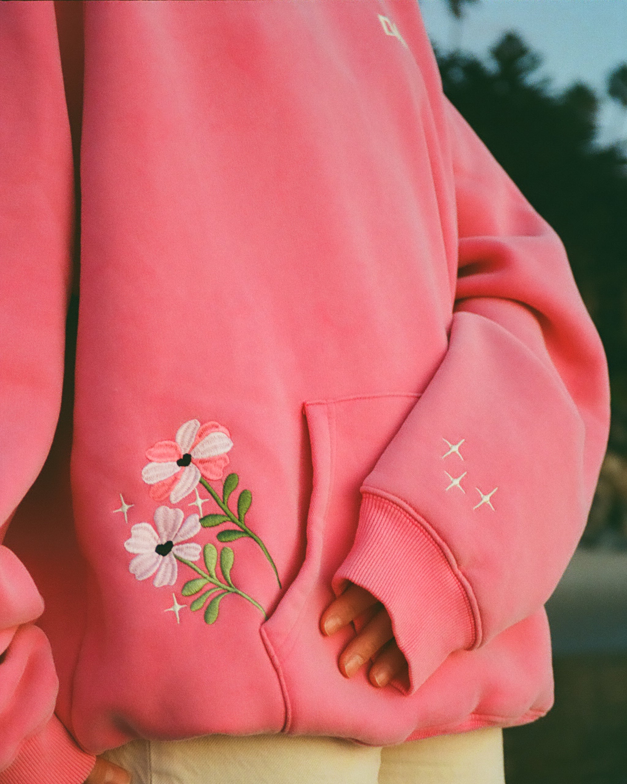 "Gift Giving" Oversized Lux Hoodie in Vintage Washed Pink