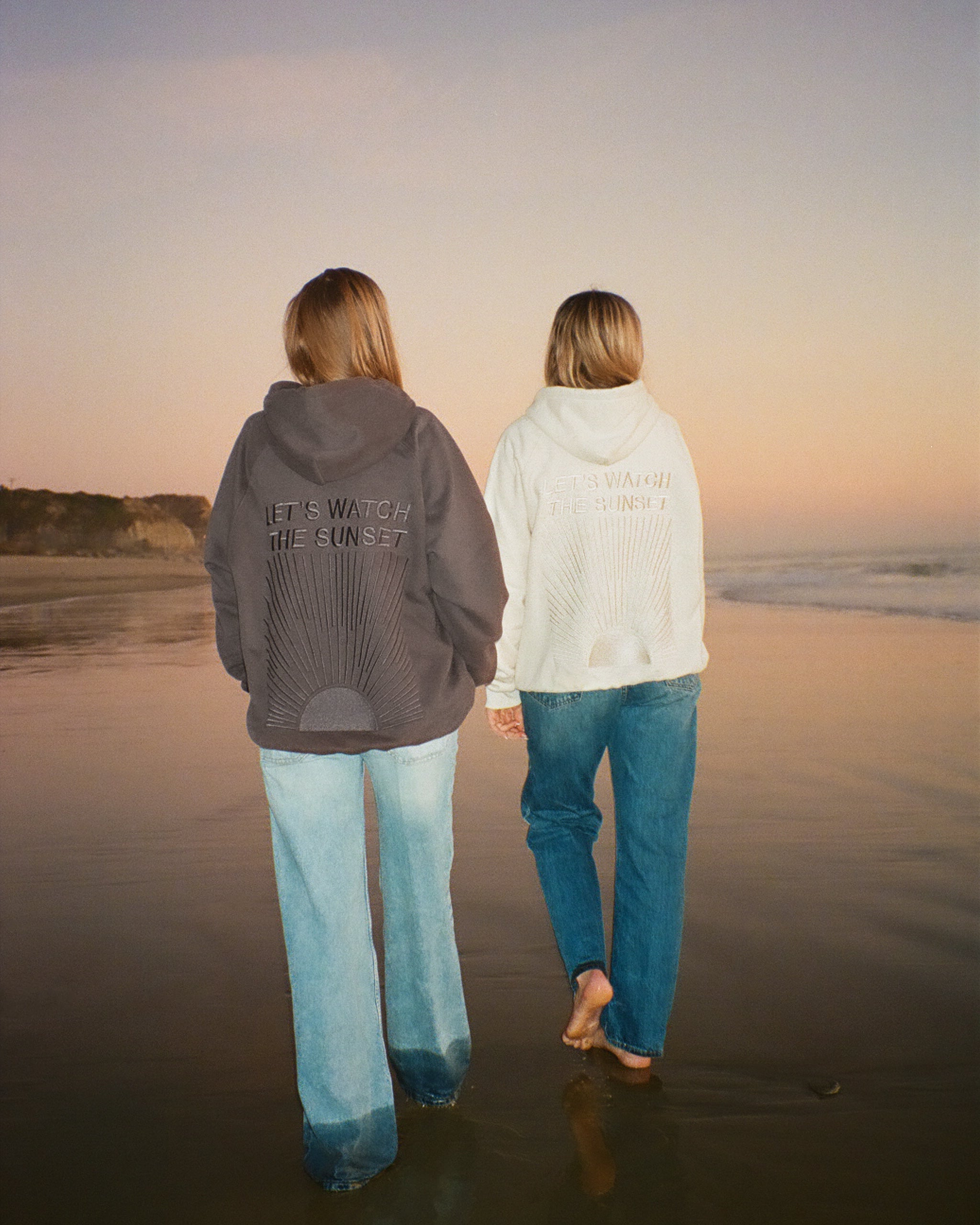 "Yin+Yang" Let's Watch the Sunset Oversized Lux Hoodie