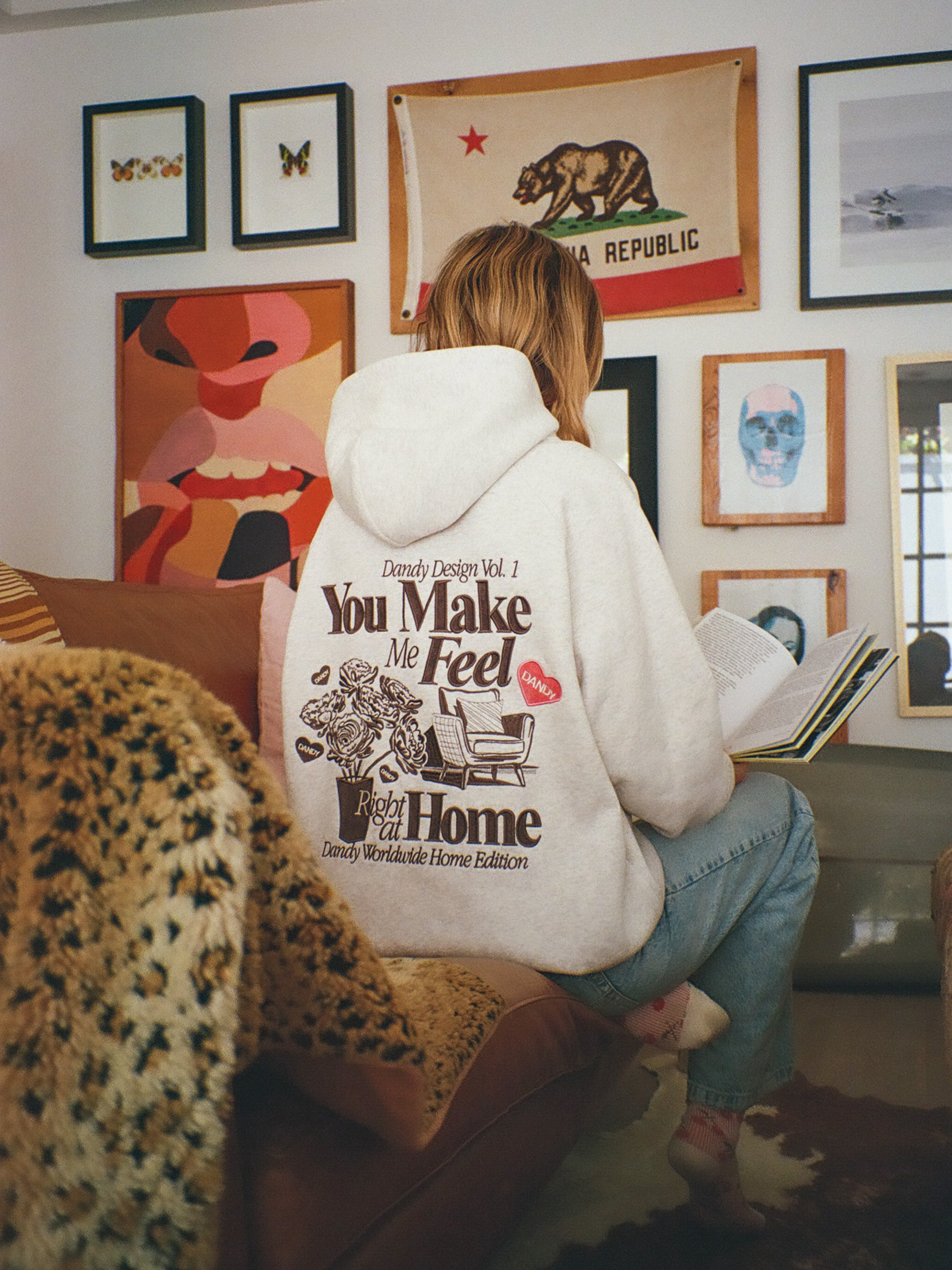 "Home" Limited Hoodie in Heather Gray