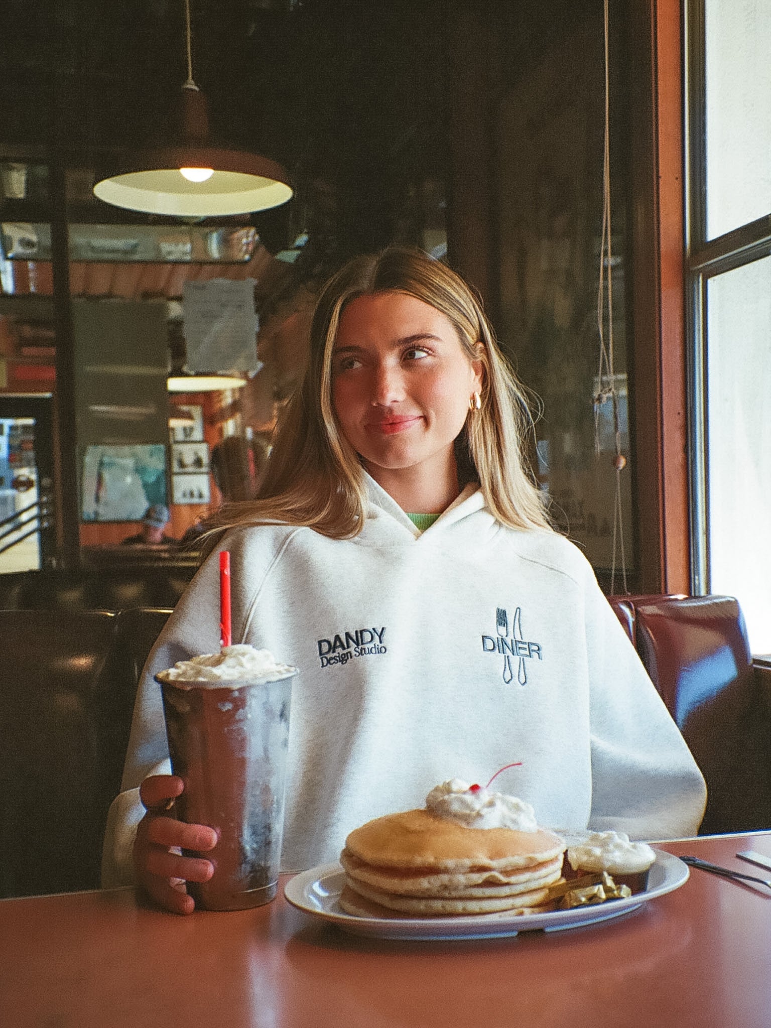 "Diner" Limited Hoodie in Heather Gray