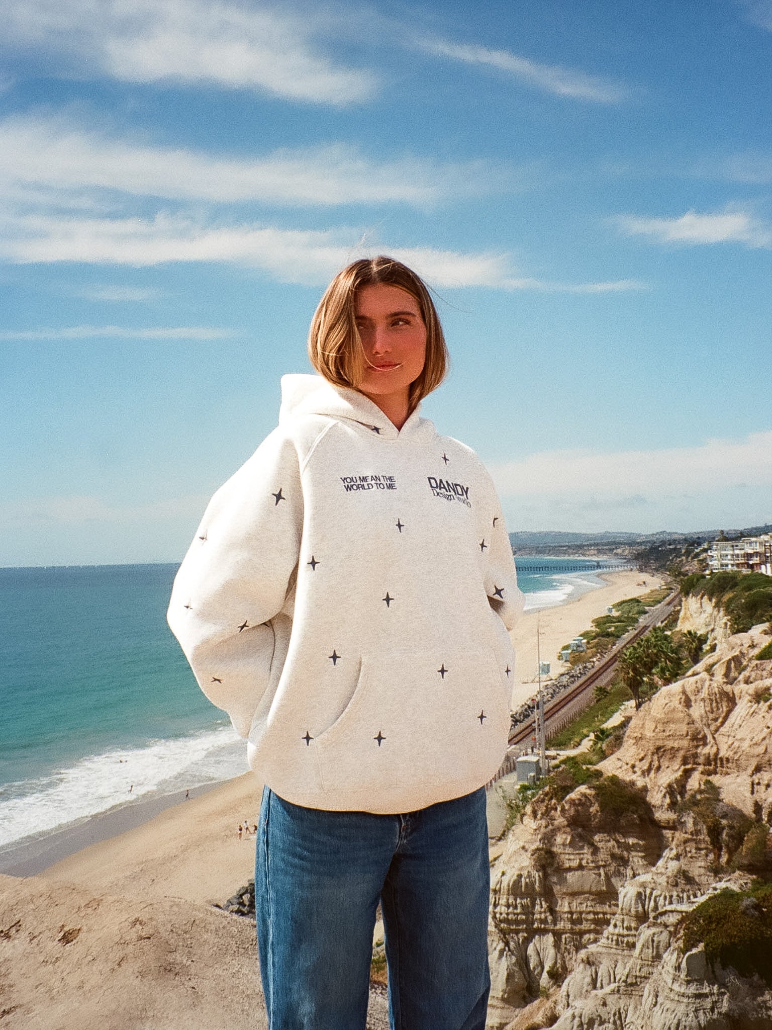 "World" Limited Hoodie in Heather Gray