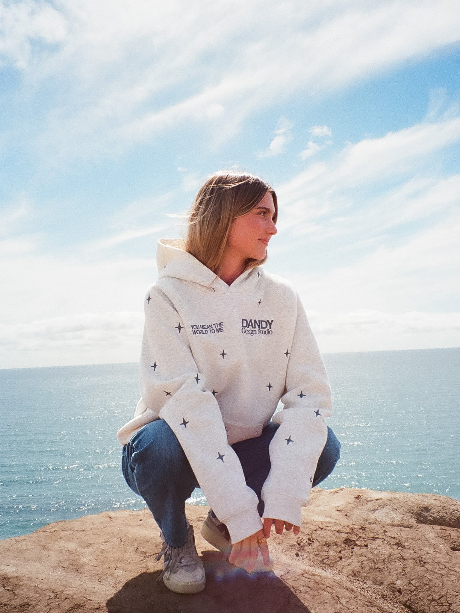 "World" Limited Hoodie in Heather Gray