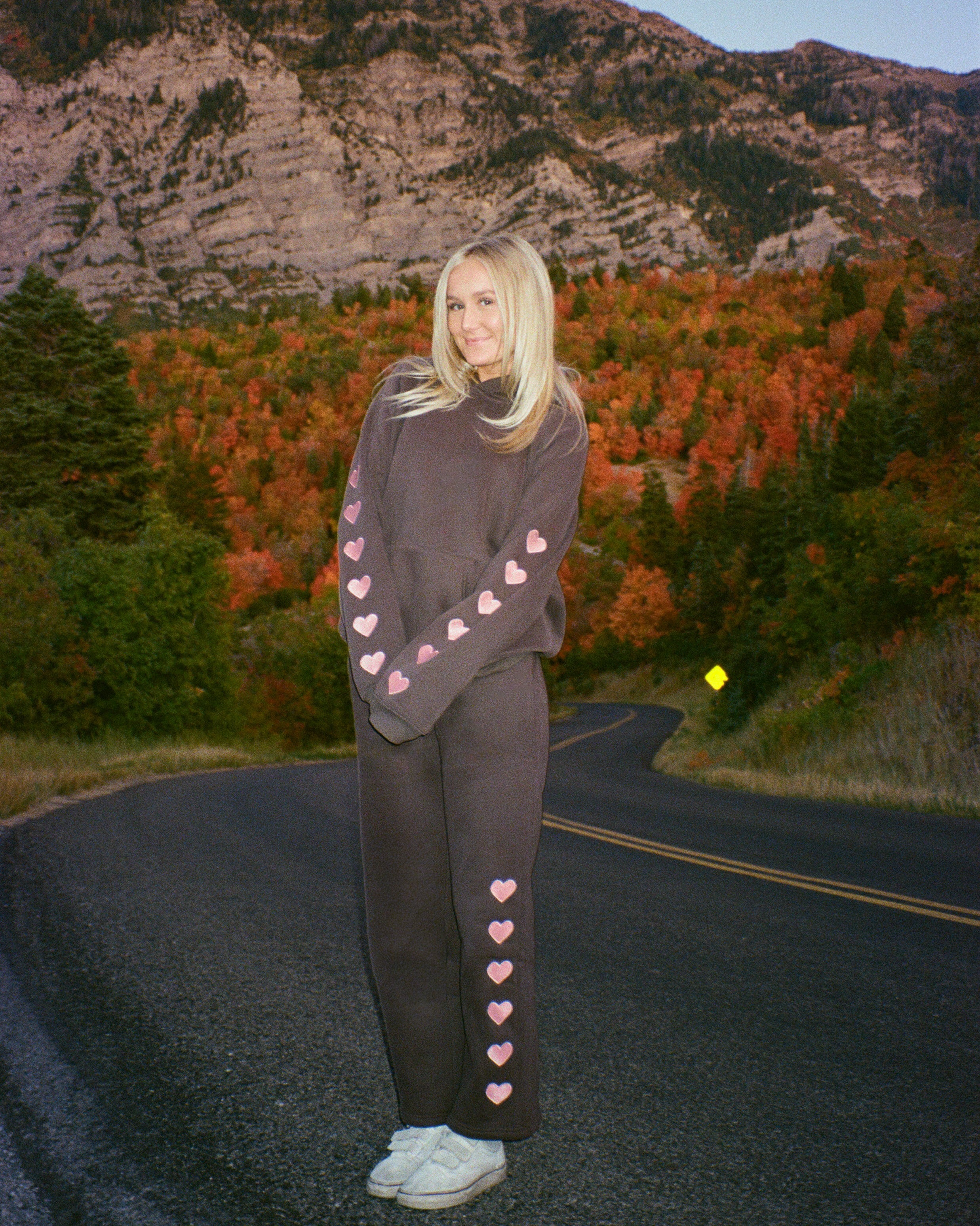 "Heart on My Sleeve" Sweatpants in Charcoal Gray