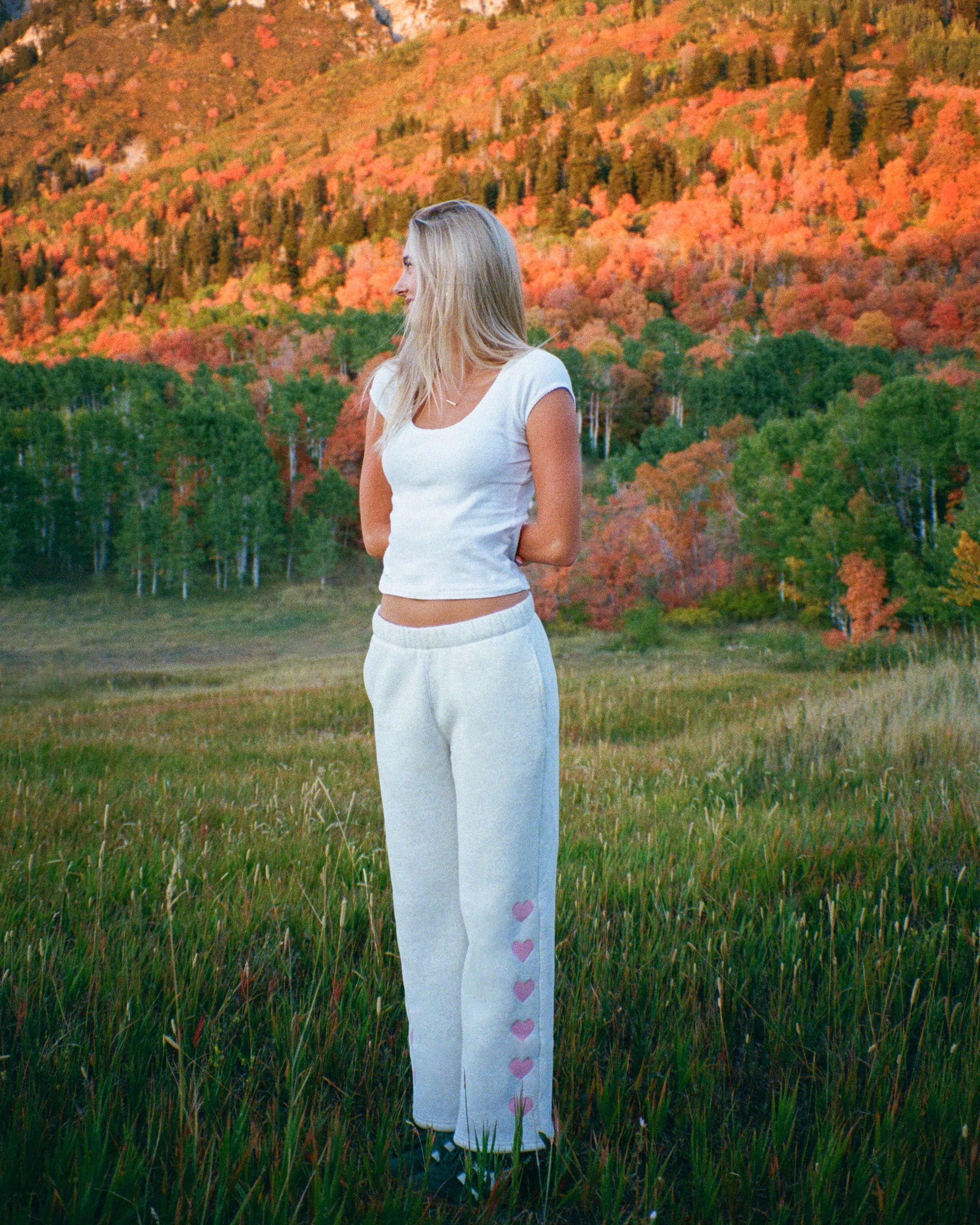 "Heart on My Sleeve" Sweatpants in Heather Gray