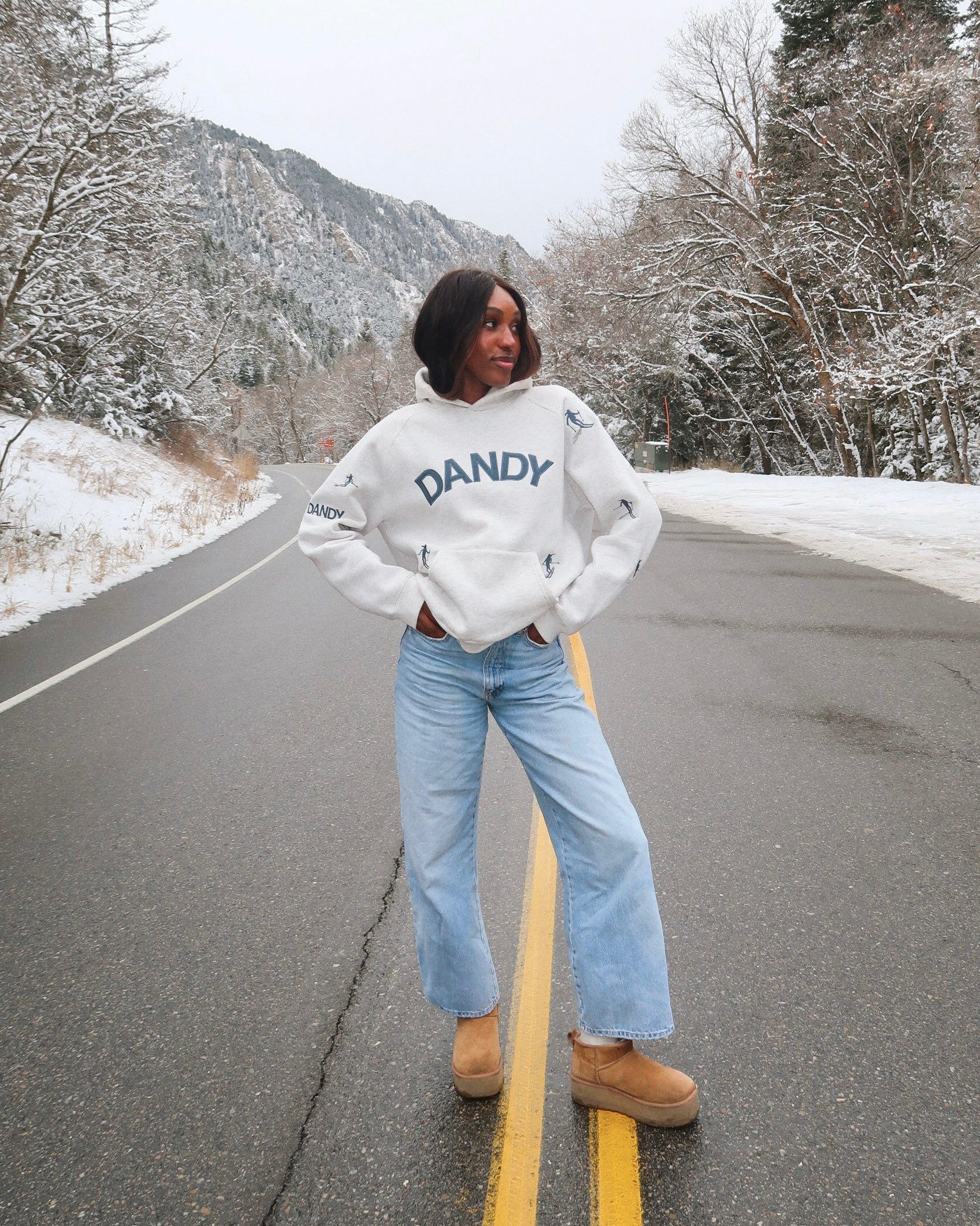 タグ付き✨現行 FOXEY WINTER LILY ロゴプレート パーカー Snow Day