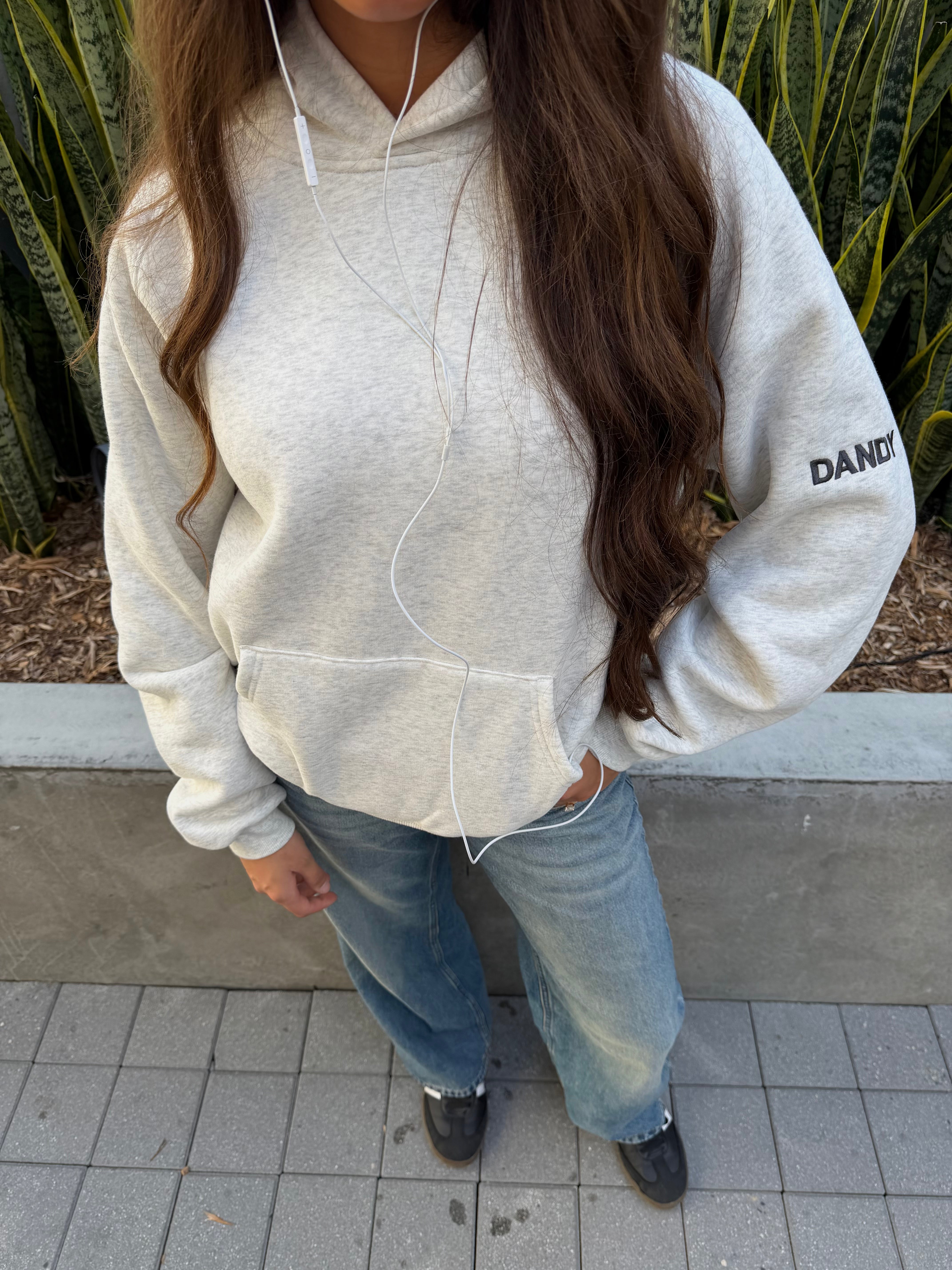 "Basics" Oversized Lux Hoodie in Heather Grey