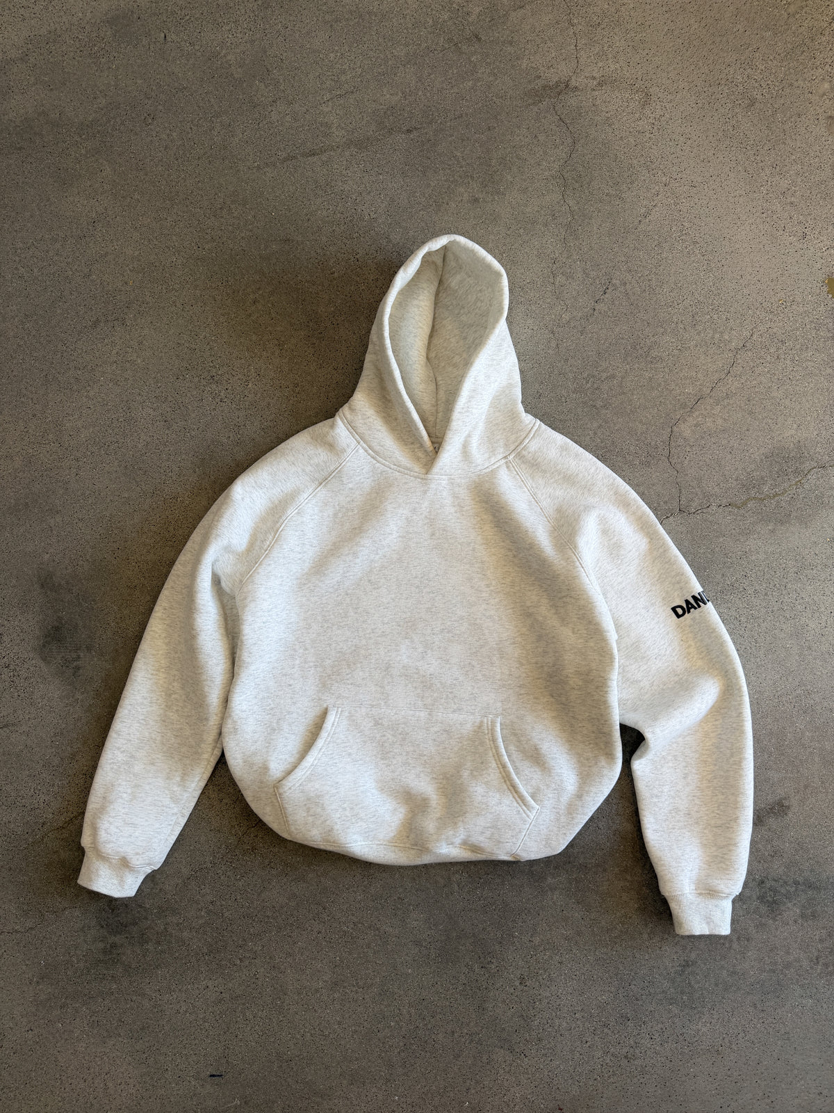 "Basics" Oversized Lux Hoodie in Heather Grey