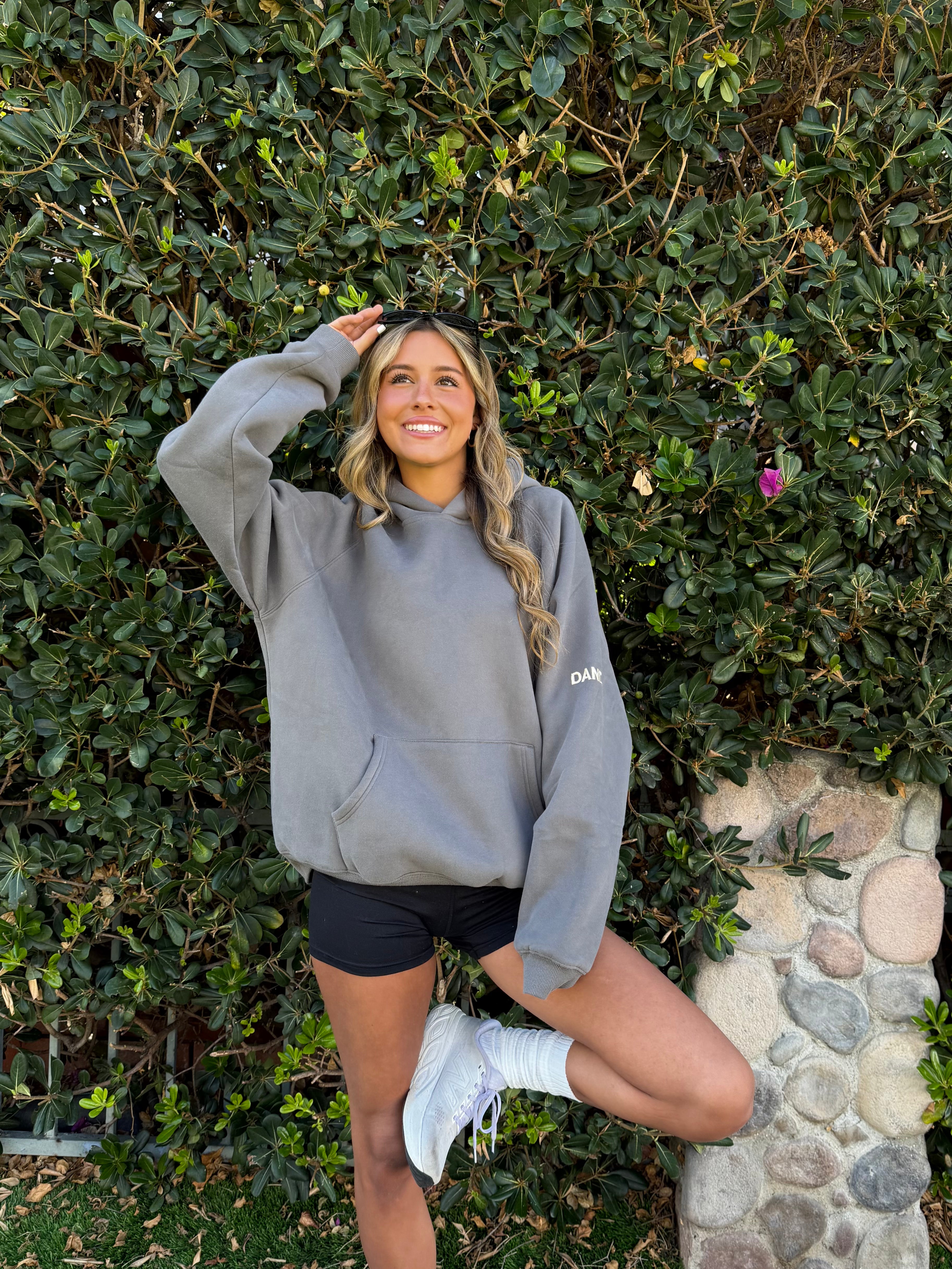 "Basics" Oversized Lux Hoodie in Charcoal Grey
