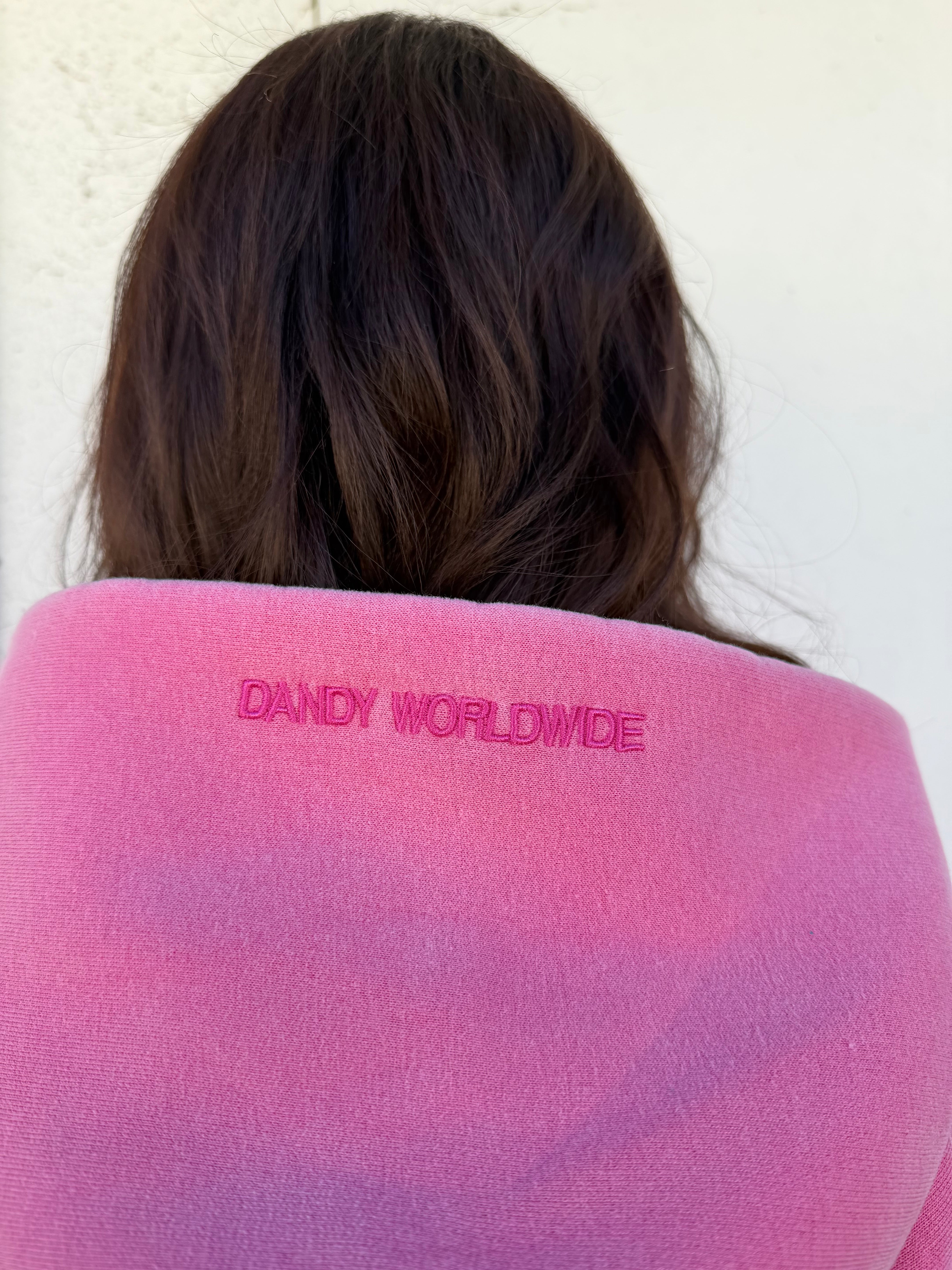 "Basics" Oversized Lux Hoodie in Vintage Washed Pink