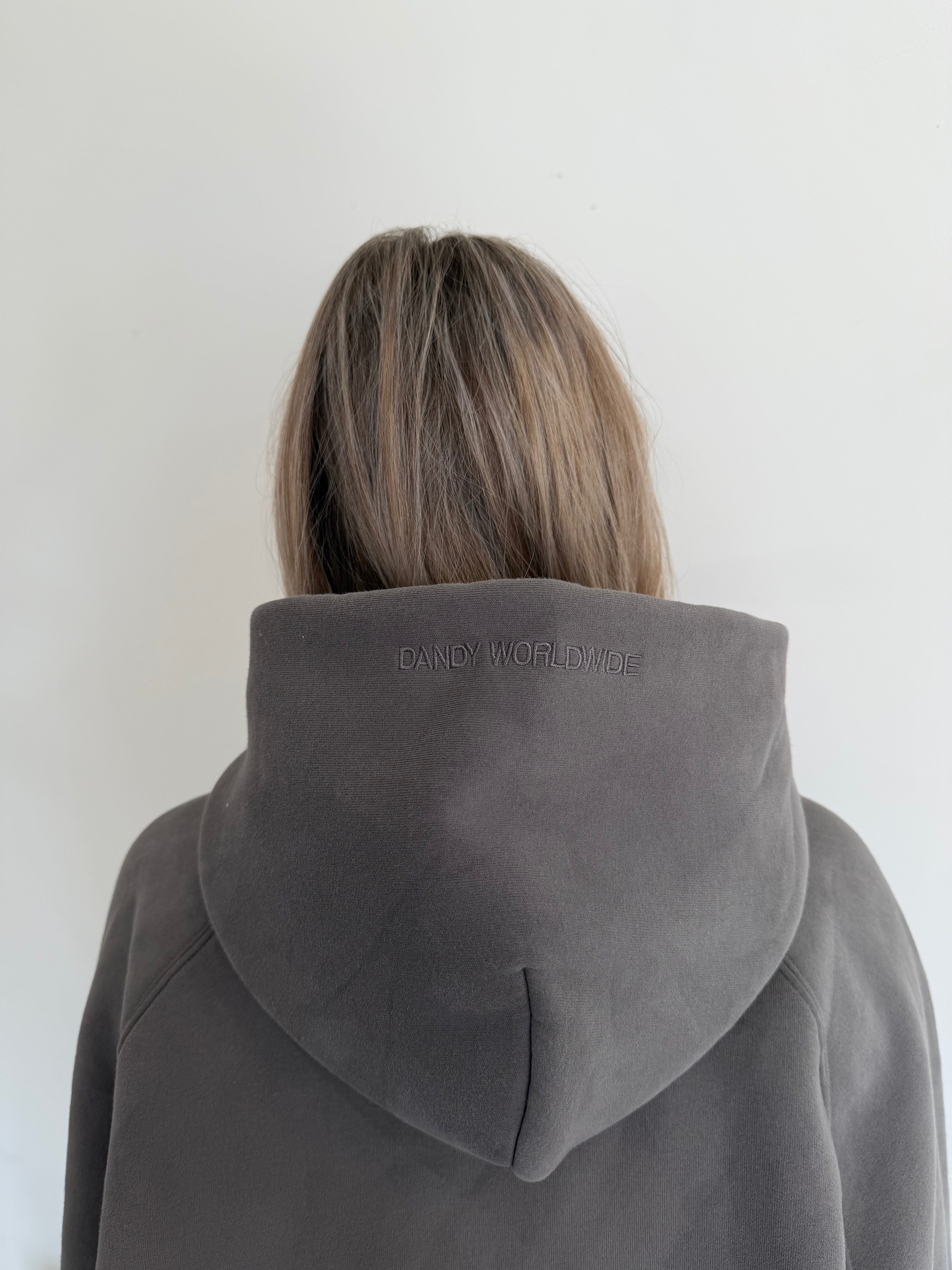 "Basics" Oversized Lux Hoodie in Charcoal Grey