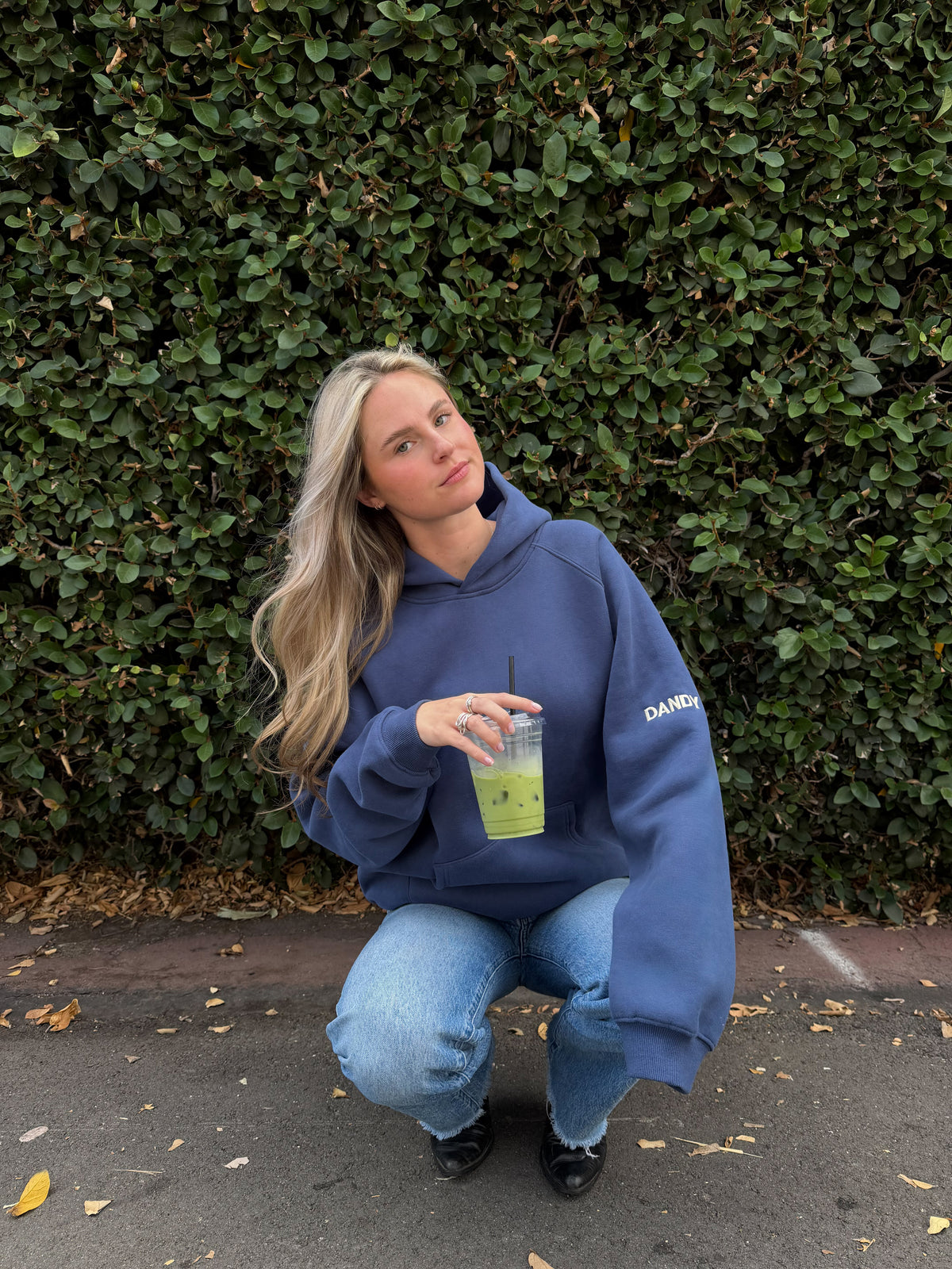 "Basics" Oversized Lux Hoodie in Blue